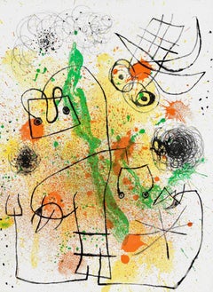 Miró, Composition (Cramer 112 ; Mourlot 439-442), Derrière le miroir (d'après)