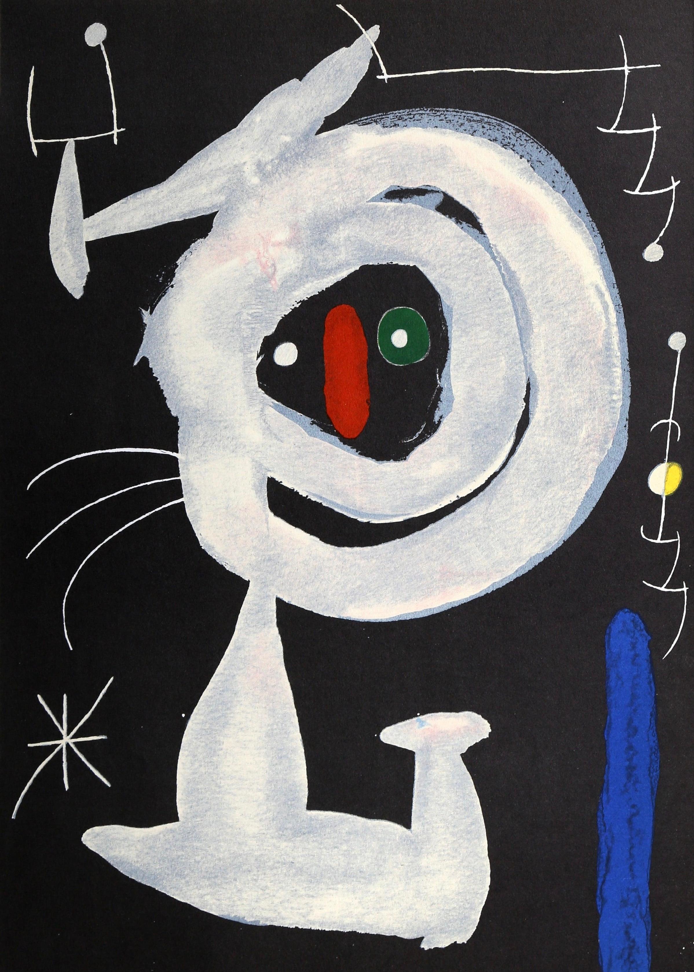 Joan Miró Abstract Print - Miró, Composition (Cramer 112; Mourlot 439-442), Derrière le miroir (after)