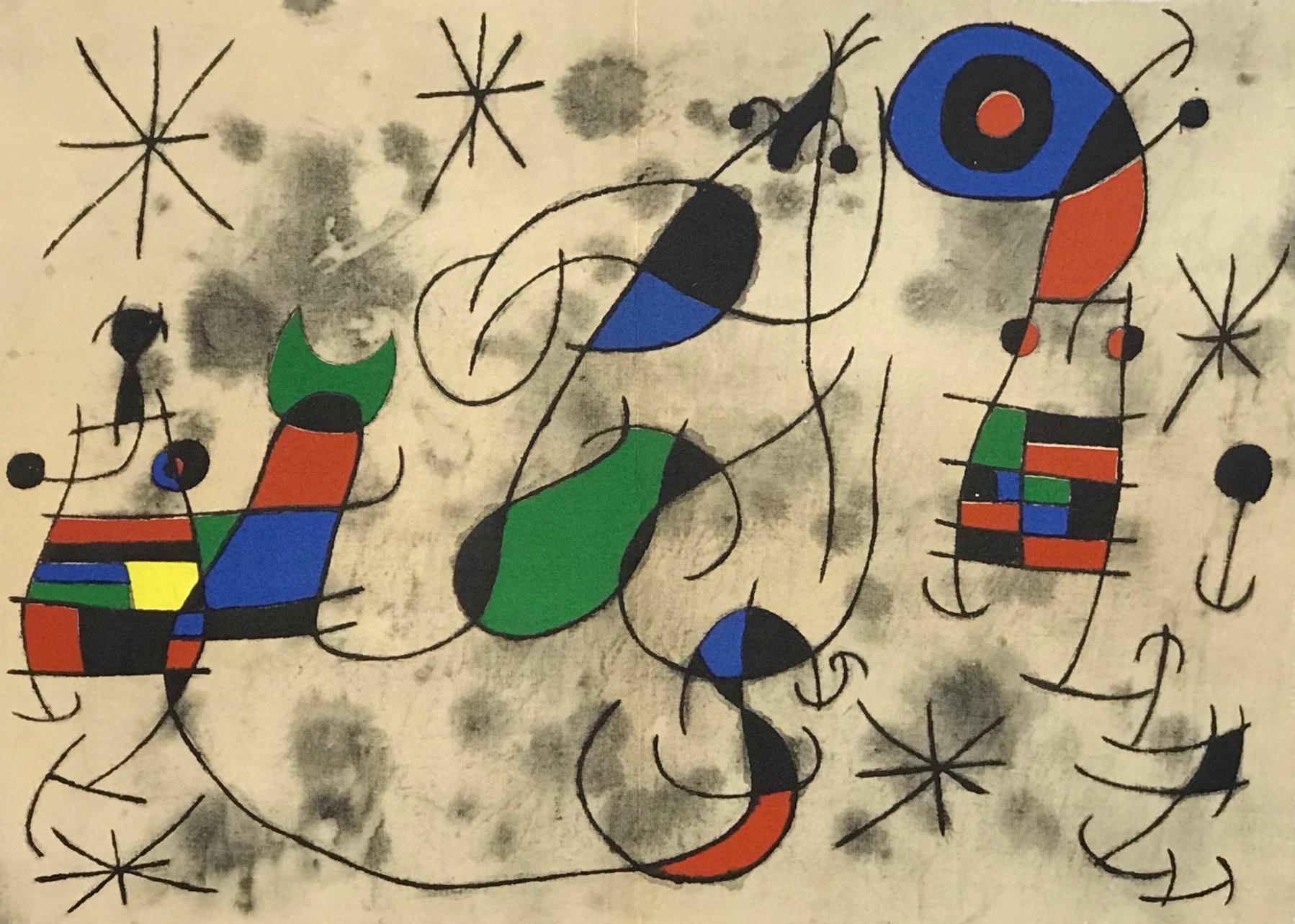 Miró, Composizione (Cramer 112; Mourlot 439-442), Derrière le miroir (dopo)