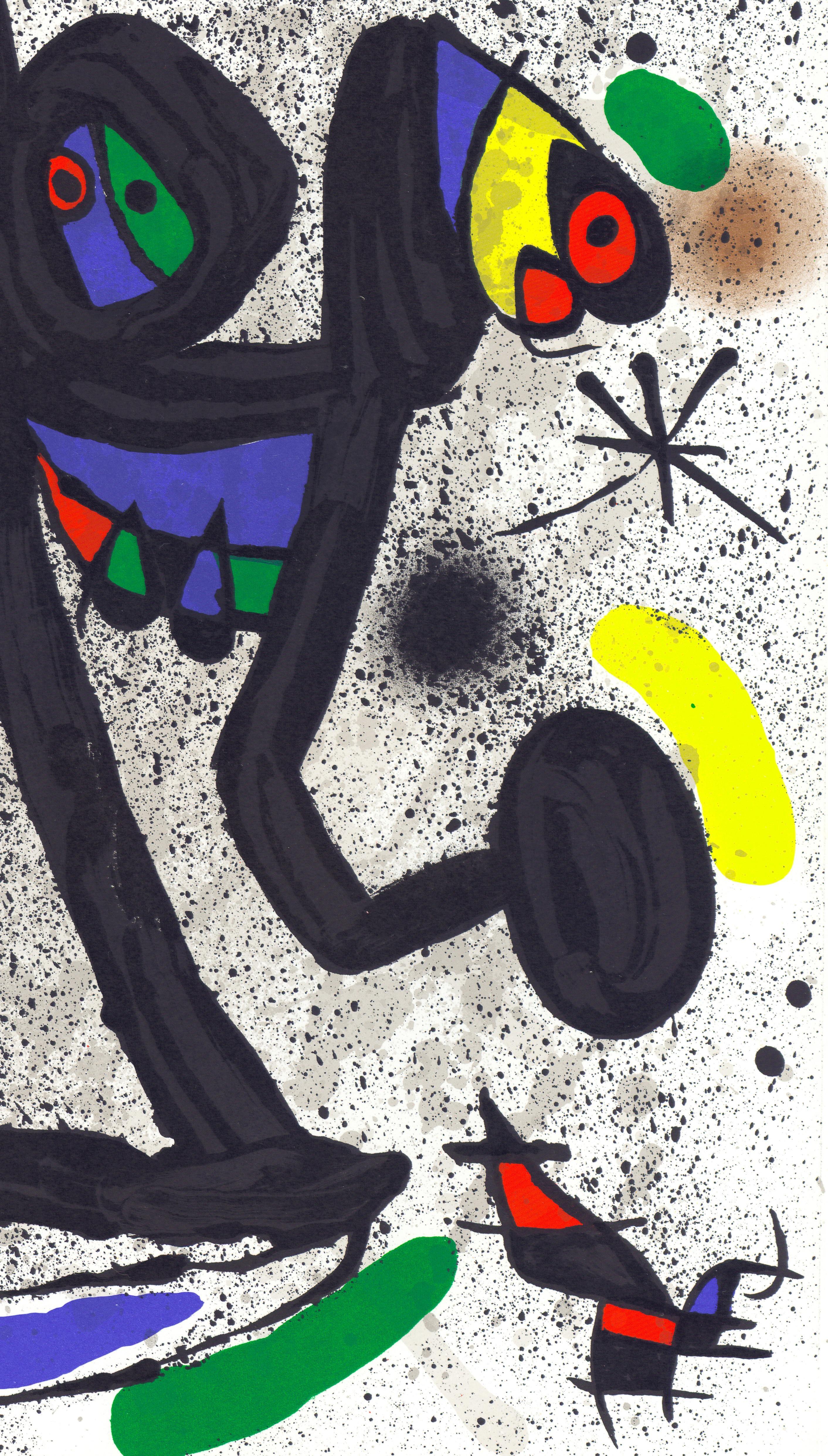 Miró, Composition (Cramer 145; Mourlot, 738-740), Derrière le miroir (after) - Print by Joan Miró