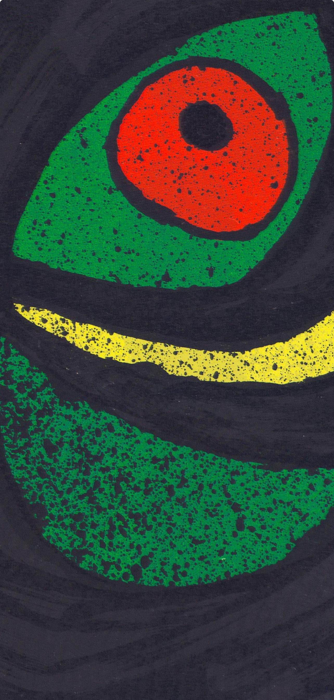 Miró, Composition (Cramer 145 ; Mourlot, 738-740), Derrière le miroir (d'après) - Surréalisme Print par Joan Miró