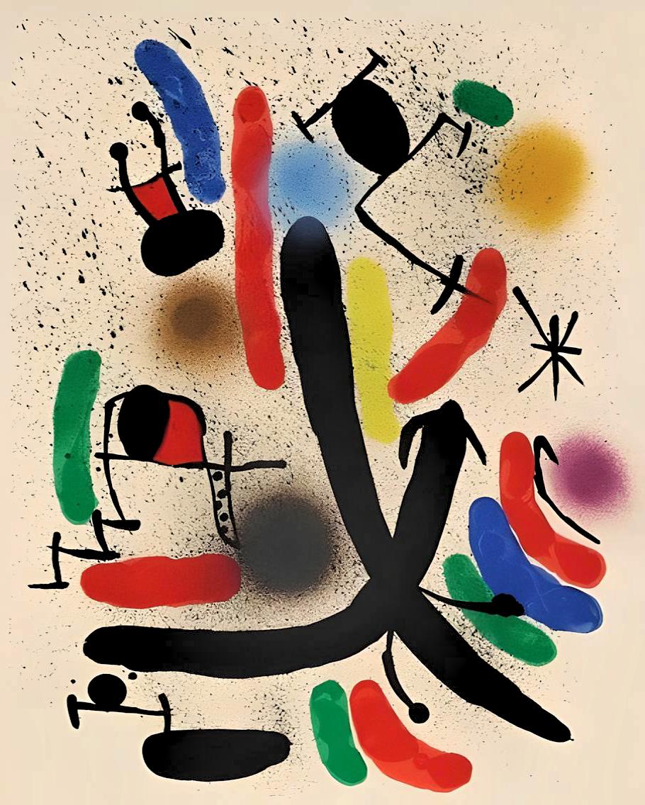 Joan Miró Abstract Print - Miro, Composition (Cramer 160; Mourlot 855), 1972 (after)