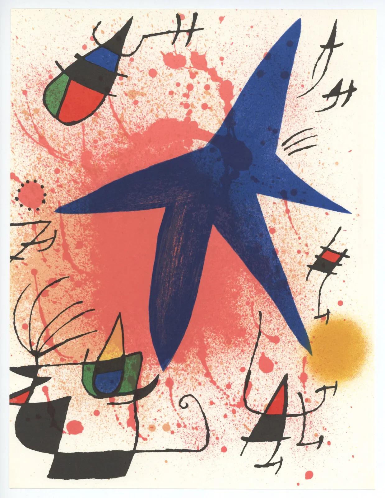 Joan Miró Abstract Print – Miro, Komposition (Cramer 160; Mourlot 857), 1972 (Nachdem)