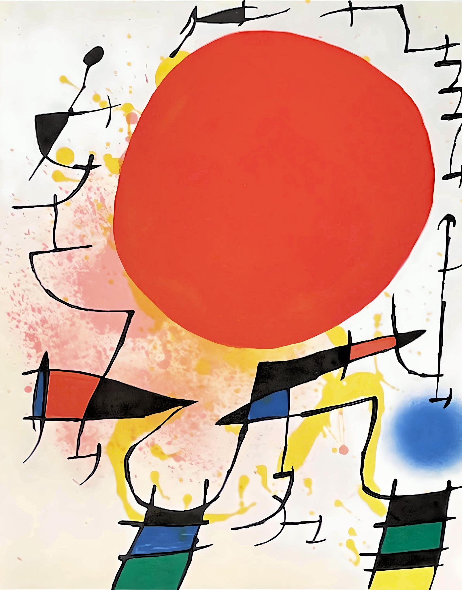 Joan Miró Figurative Print - Miro, Composition (Cramer 160; Mourlot 859), 1972 (after)