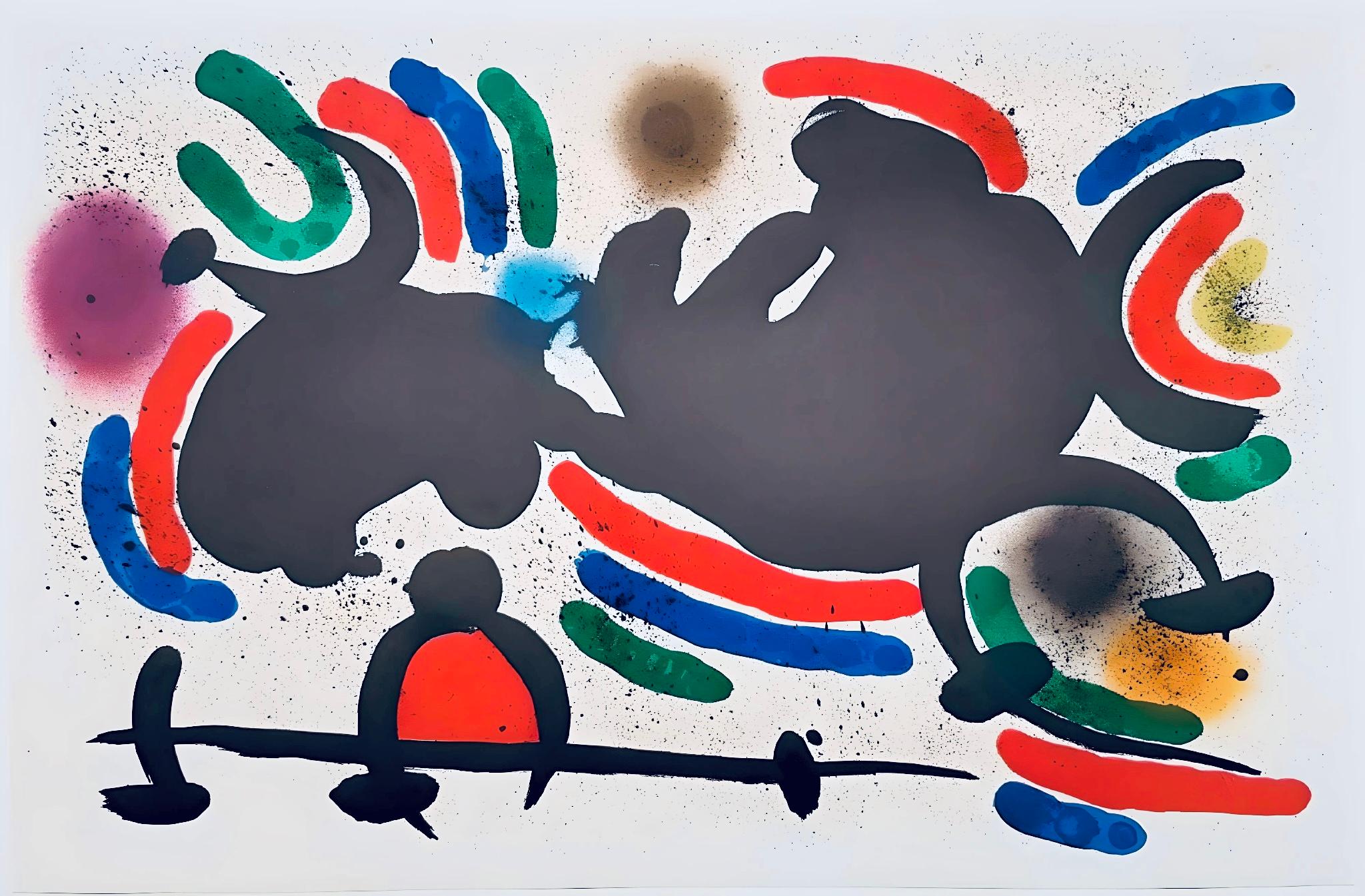 Joan Miró Figurative Print - Miro, Composition (Cramer 160; Mourlot 860), 1972 (after)