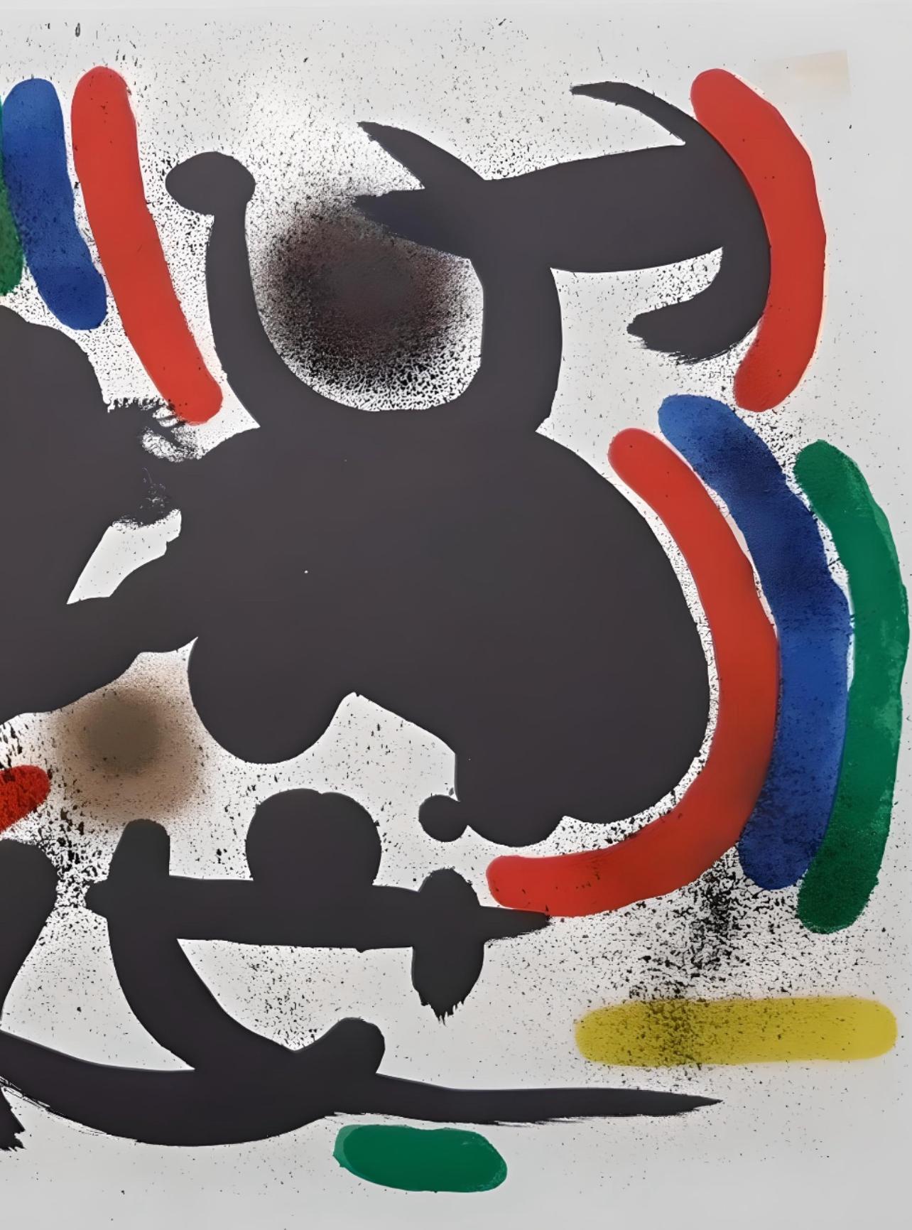 Original Limited Edition Lithograph on Vellum Paper. Edition: 5,000. Inscription: Unsigned and unnumbered, as issued. Excellent Condition with center fold, as issued by the publisher; never framed or matted. Notes: From, Joan Miró Lithographes,