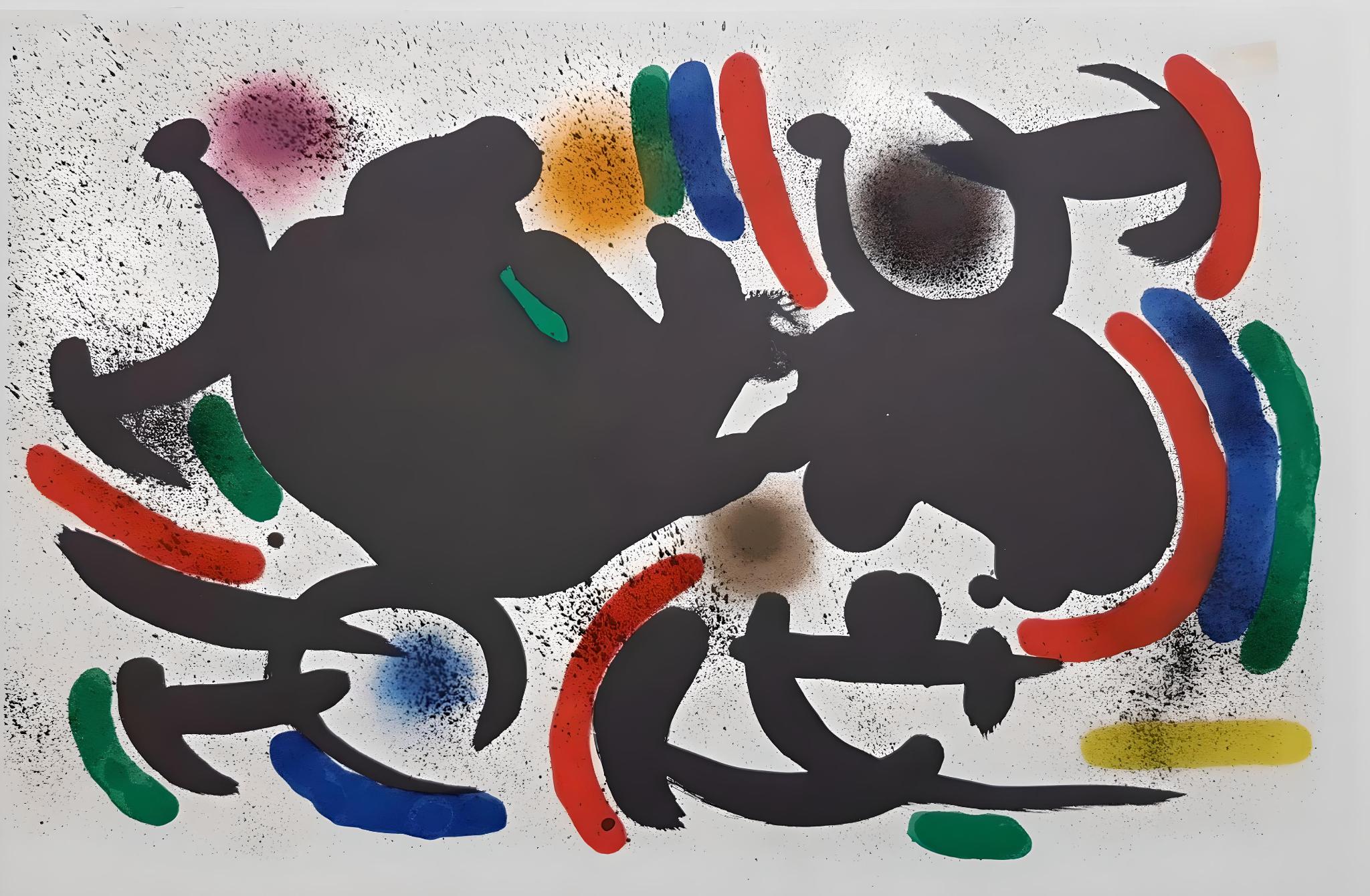 Joan Miró Figurative Print - Miro, Composition (Cramer 160; Mourlot 863), 1972 (after)