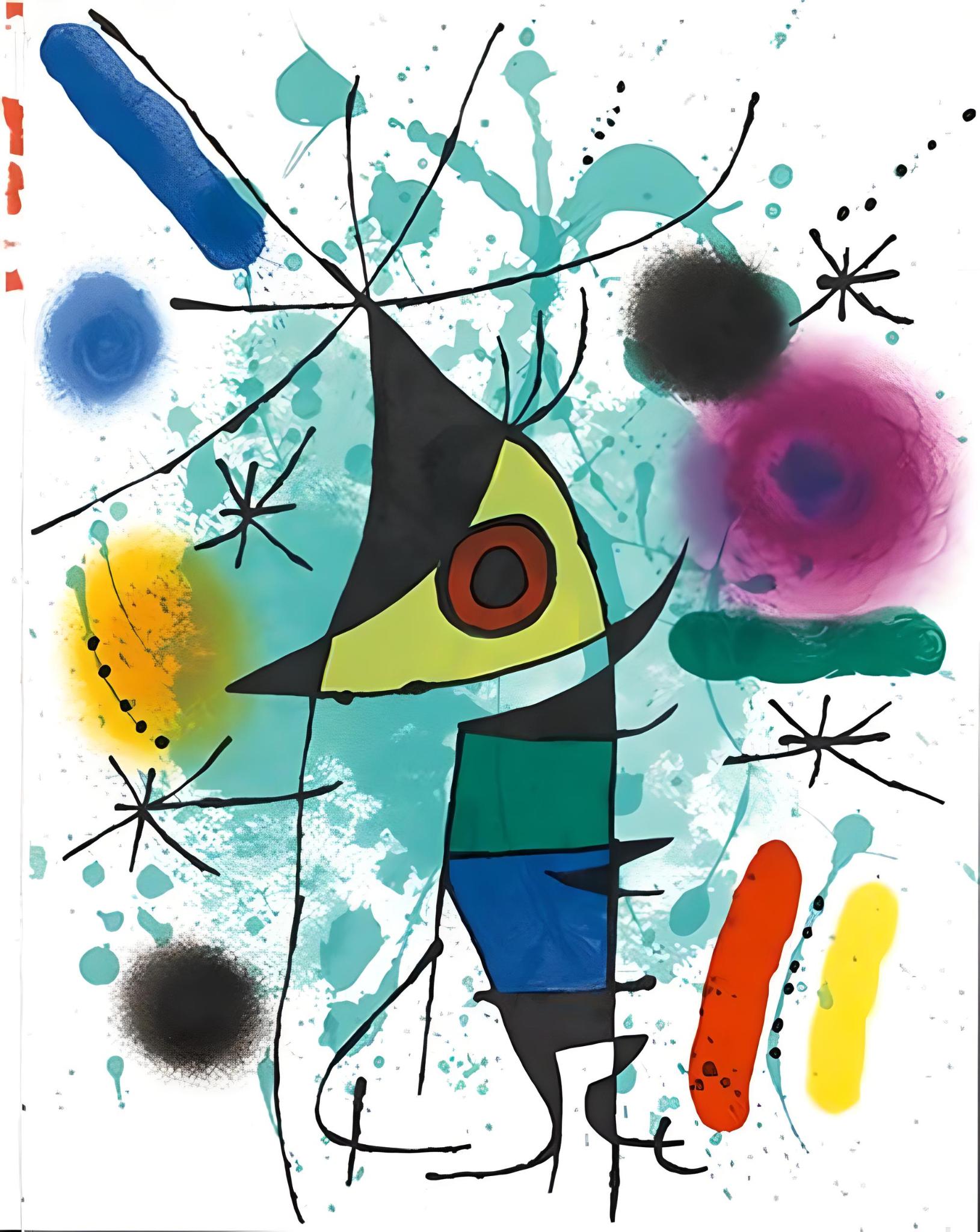 Joan Miró Abstract Print - Miro, Composition (Cramer 160; Mourlot 867), 1972 (after)