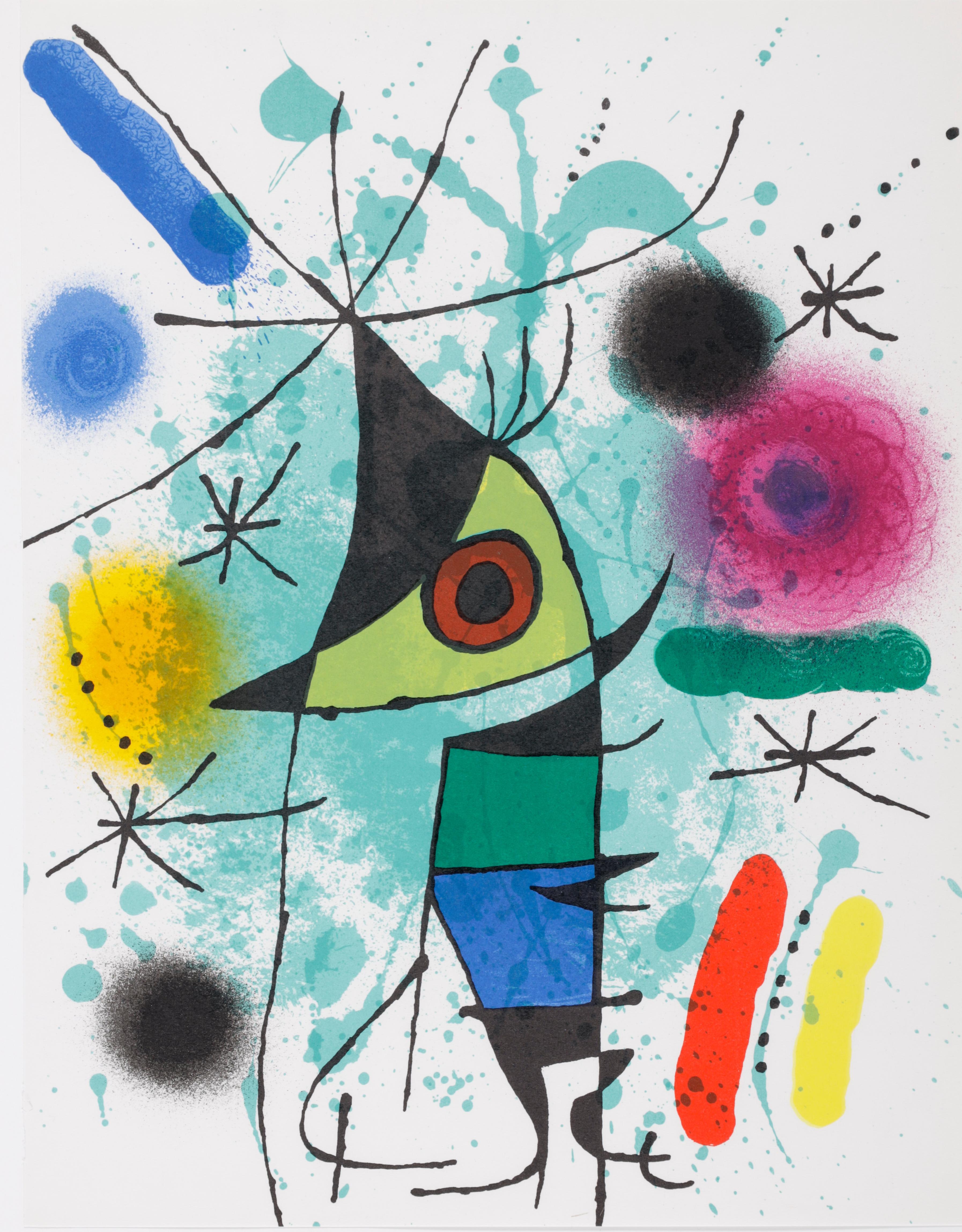 Lithograph on vélin paper. Inscription: Unsigned and unnumbered, as issued. Good condition. Notes: From the volume, Joan Miró Lithographs, Volume I, 1972. Published by Tudor Publishing Company, New York; printed by Mourlot Frères, Paris. Excerpted