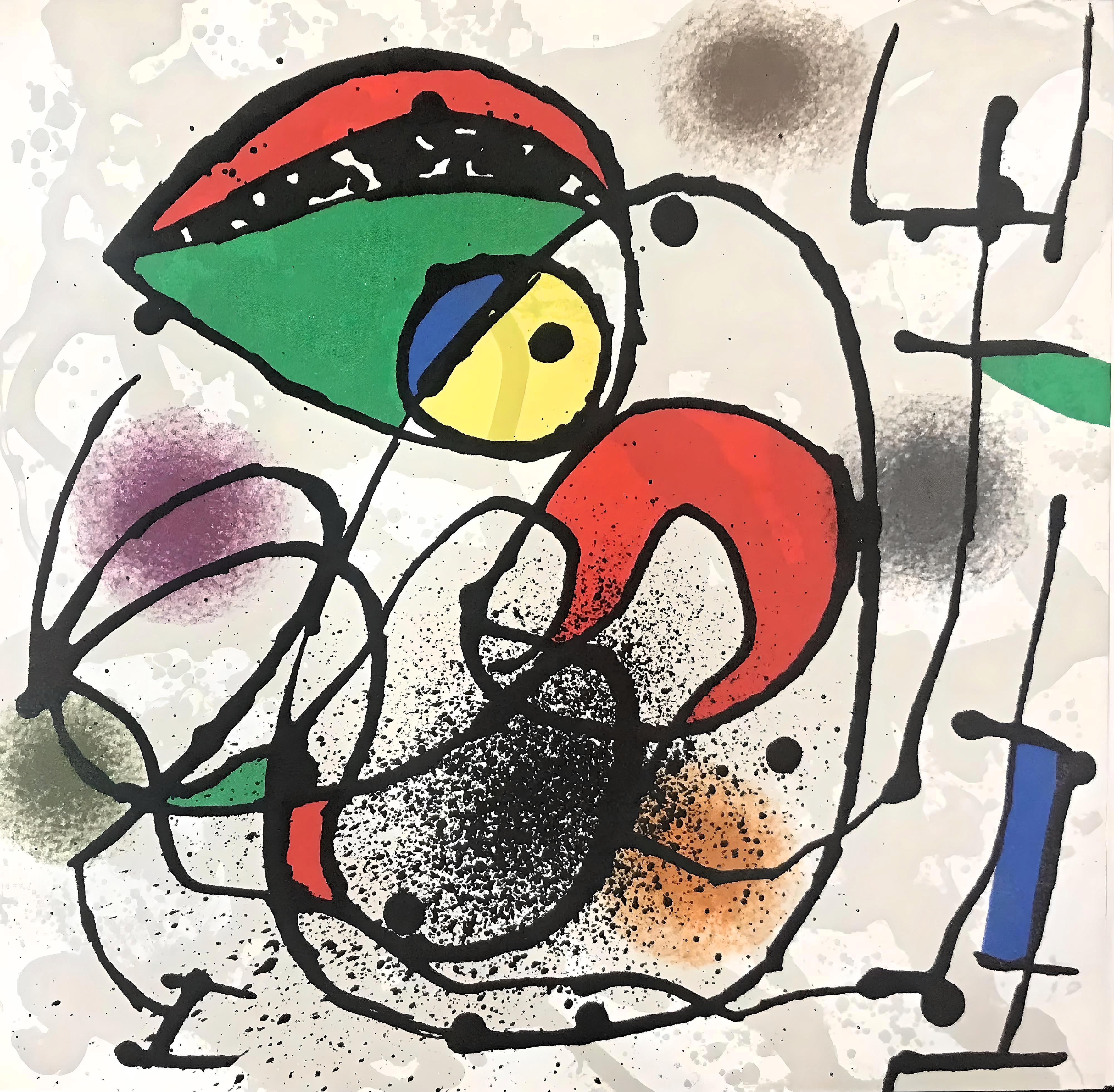 Joan Miró Abstract Print - Miro, Composition (Cramer 166; Mourlot 916), 1973 (after)