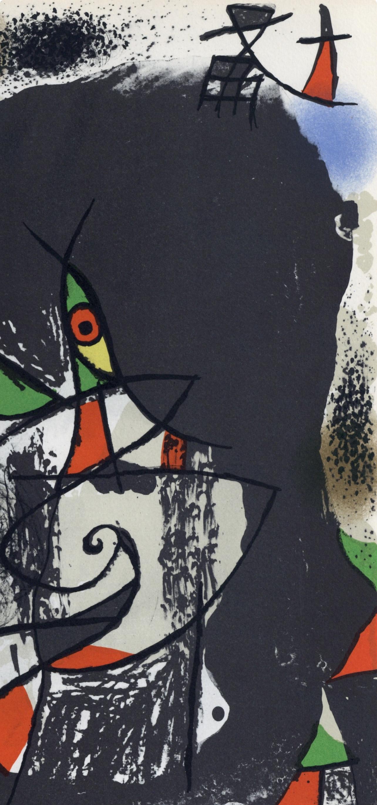 Miró, Composition (Cramer 207; Mourlot 1078) XXe Siécle (after) - Black Figurative Print by Joan Miró