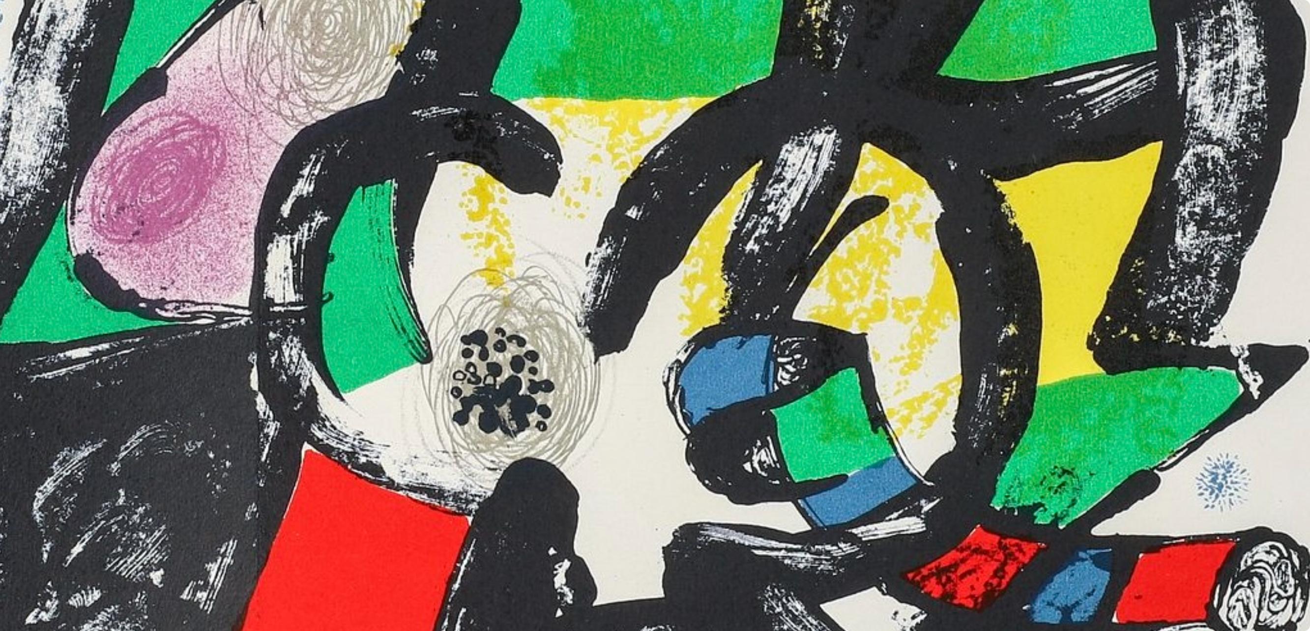 Miró, Composition (Cramer 233 ; Mourlot 929), XXe Siècle (d'après) en vente 1