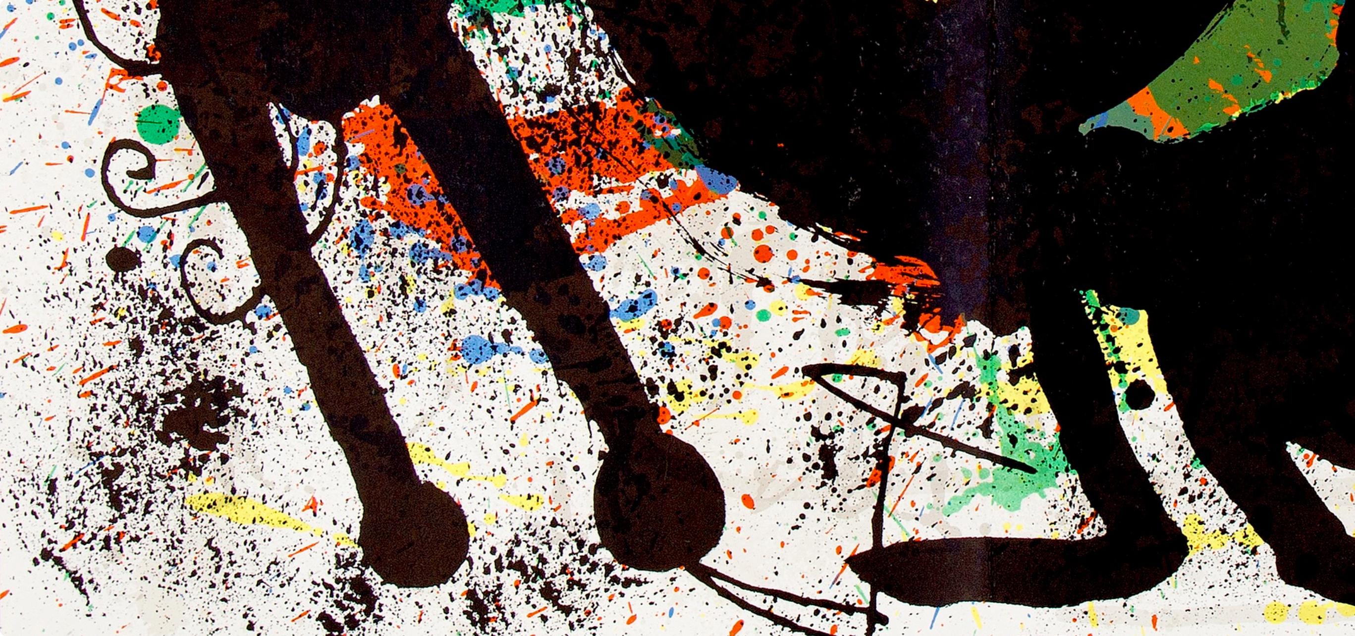 Miró, Composition (Cramer 239; Mourlot 891), Derrière le Miroir (after) - Surrealist Print by Joan Miró