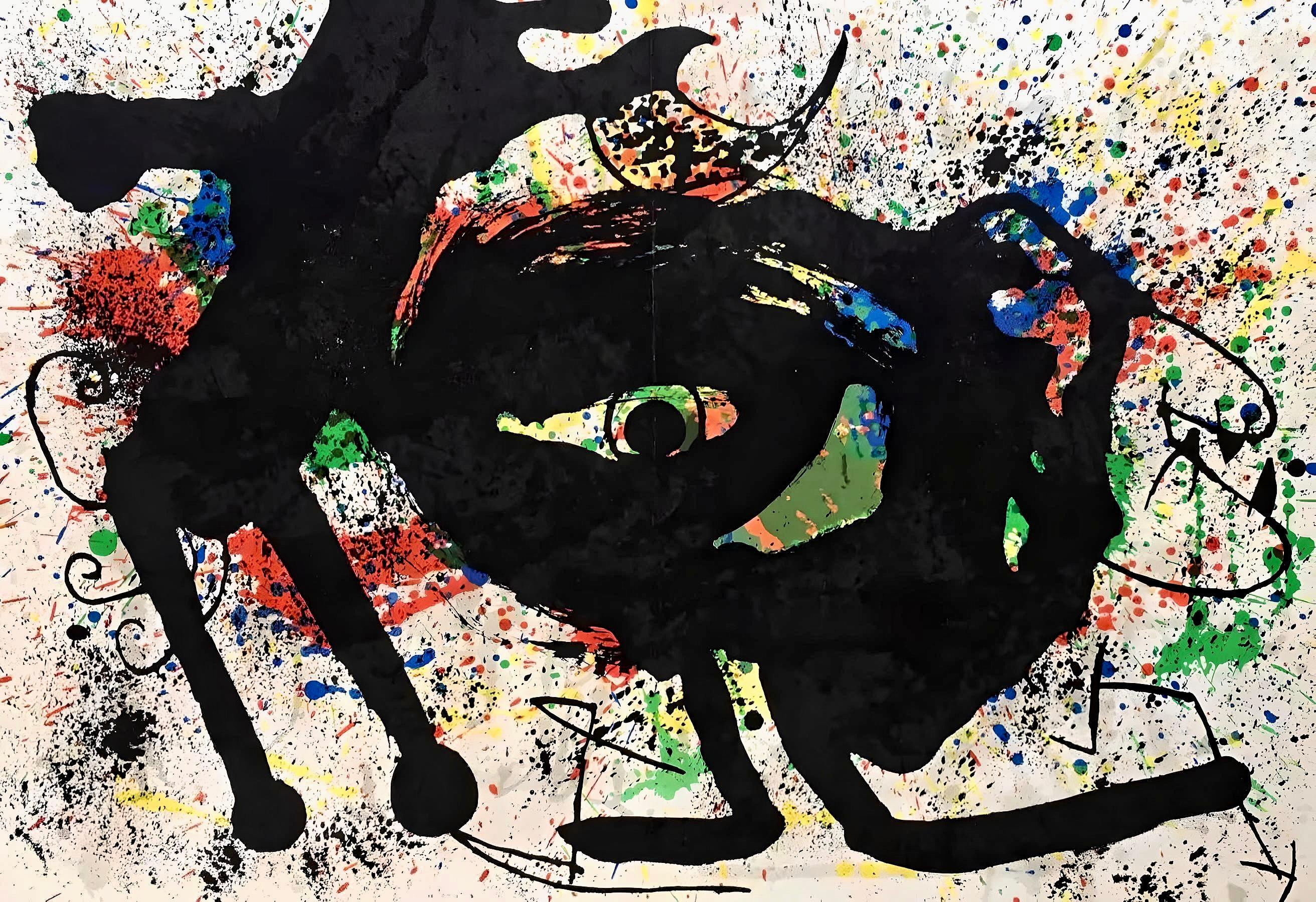Joan Miró Figurative Print - Miro, Composition (Cramer 239; Mourlot 891), 1973 (after)
