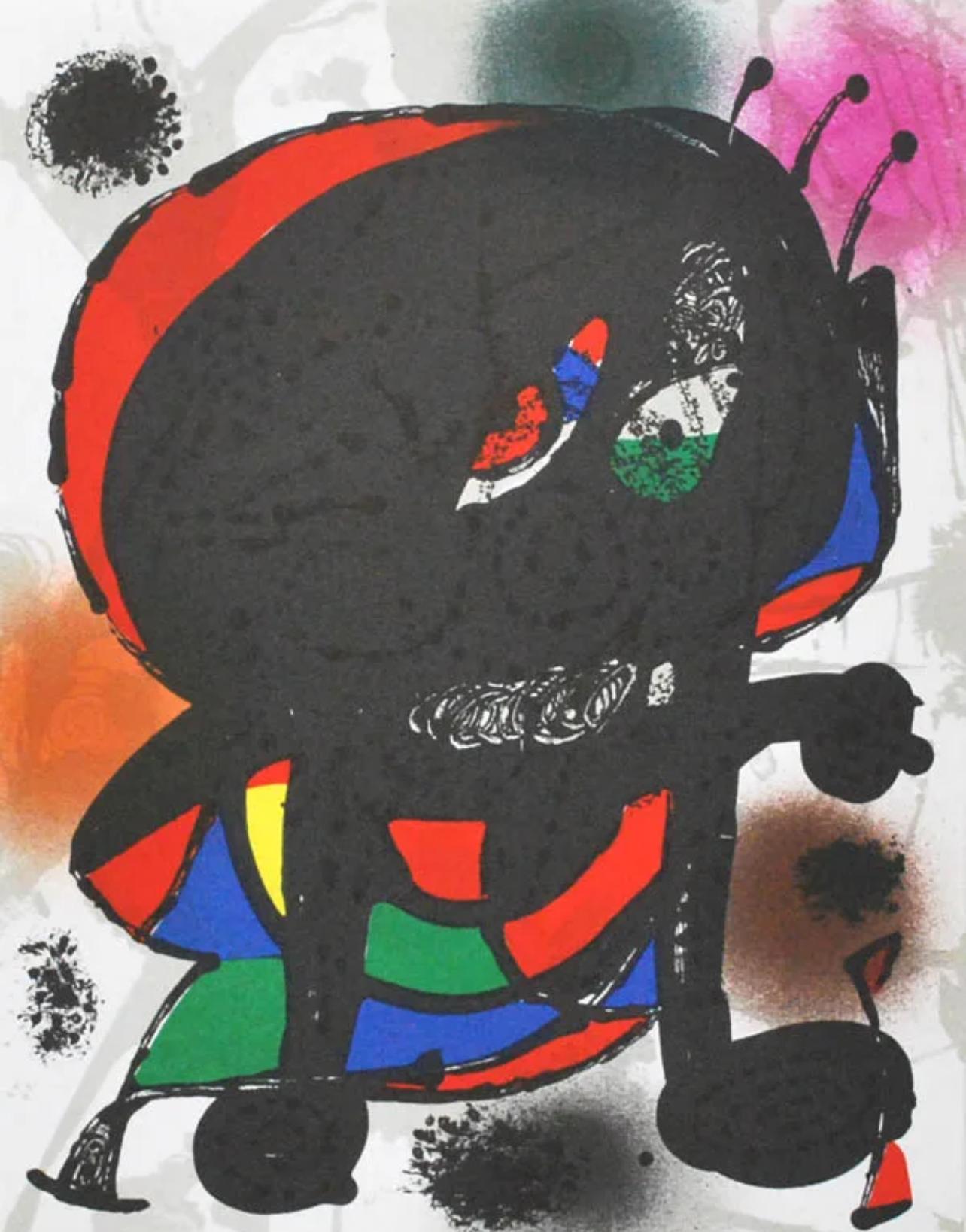 Joan Miró Figurative Print - Miro, Composition (Cramer 249), 1977 (after)