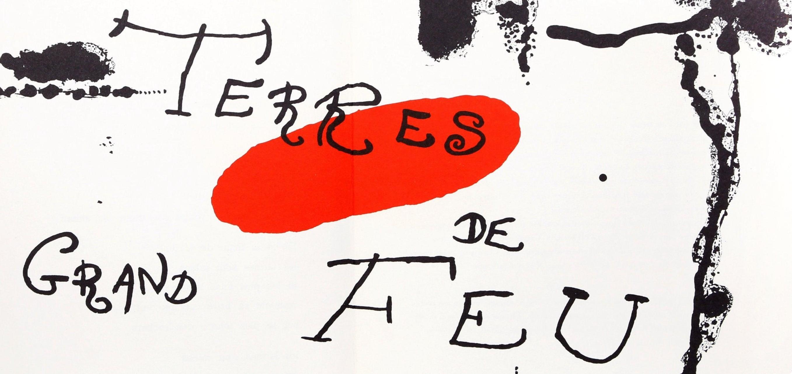 Miró, Composizione (Cramer 34; Mourlot 224), Derrière le miroir (dopo) - Print di Joan Miró