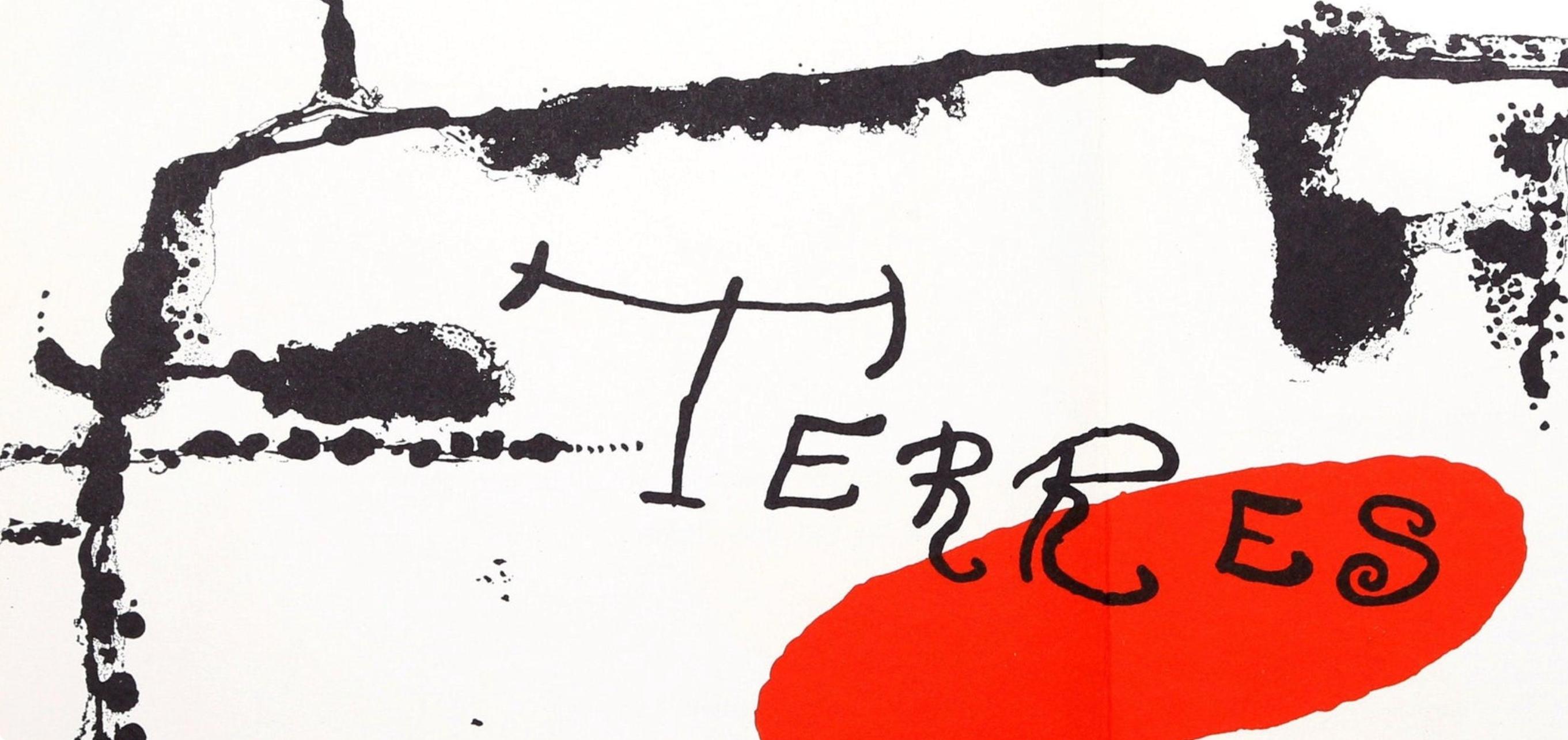 Miró, Composizione (Cramer 34; Mourlot 224), Derrière le miroir (dopo) - Print Surrealismo di Joan Miró