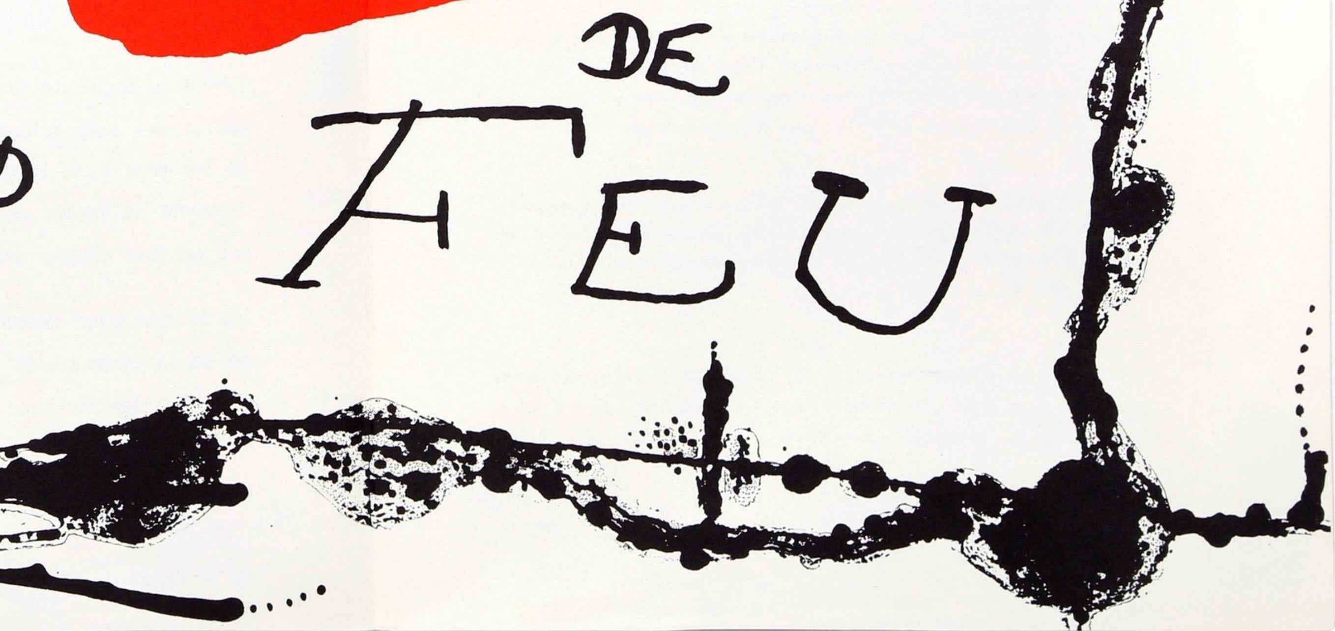 Litografia su carta vélin. Iscrizione: Non firmato e non numerato, come emesso. In buone condizioni, con piega centrale, come da edizione. Note: Dal volume Derrière le miroir, n. 87-88-89. Giugno-luglio-agosto 1956. Pubblicato da Aimé Maeght,
