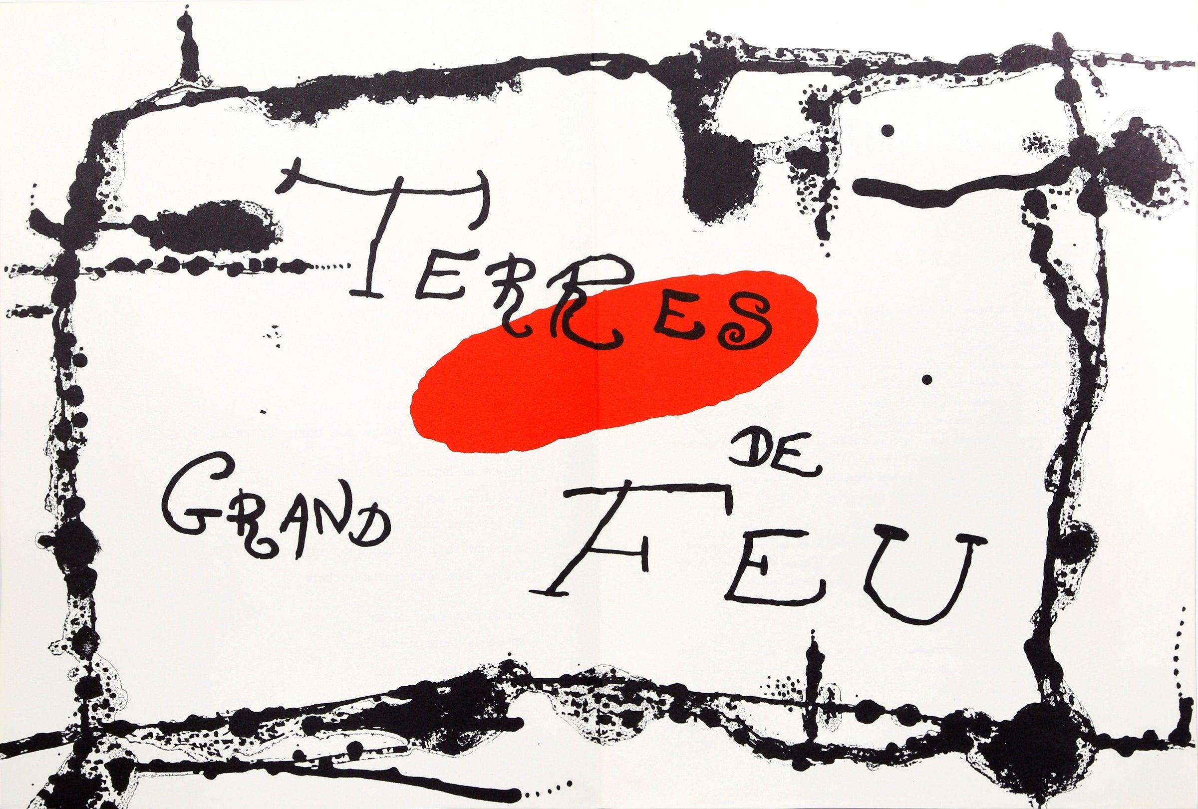 Miró, Composition (Cramer 34 ; Mourlot 224), Derrière le miroir (d'après)
