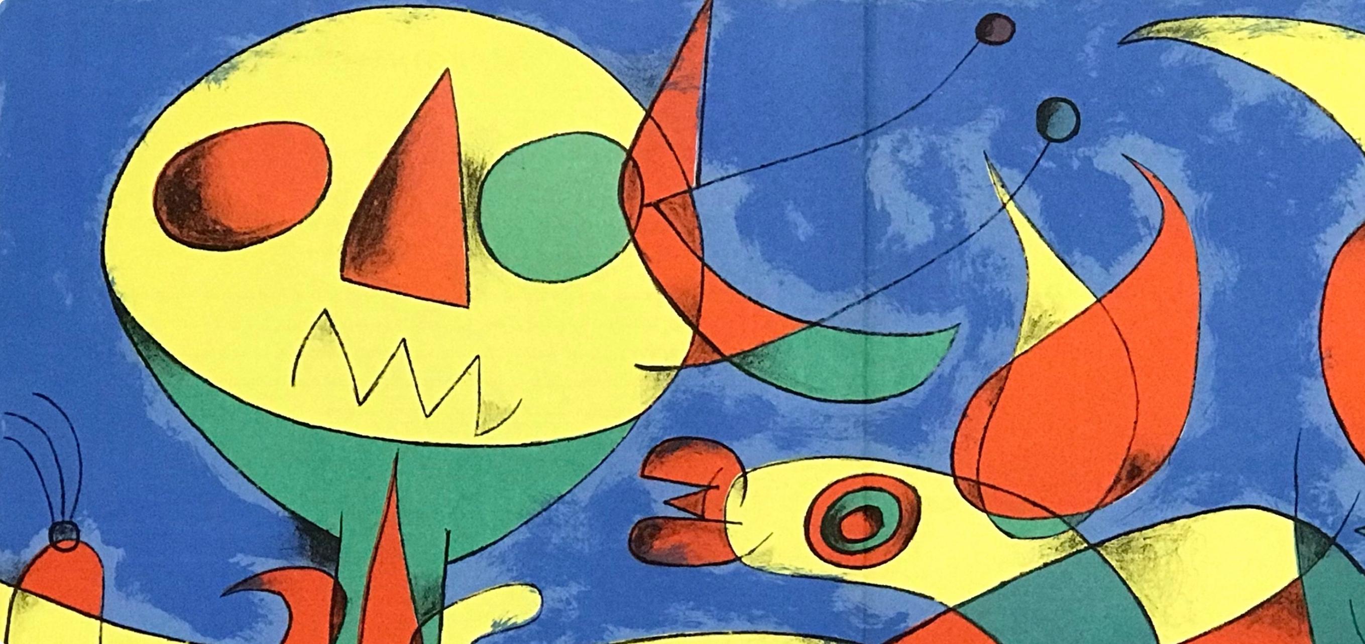 Miró, Composition (Cramer 34; Mourlot 227), Derrière le miroir (after) - Print by Joan Miró