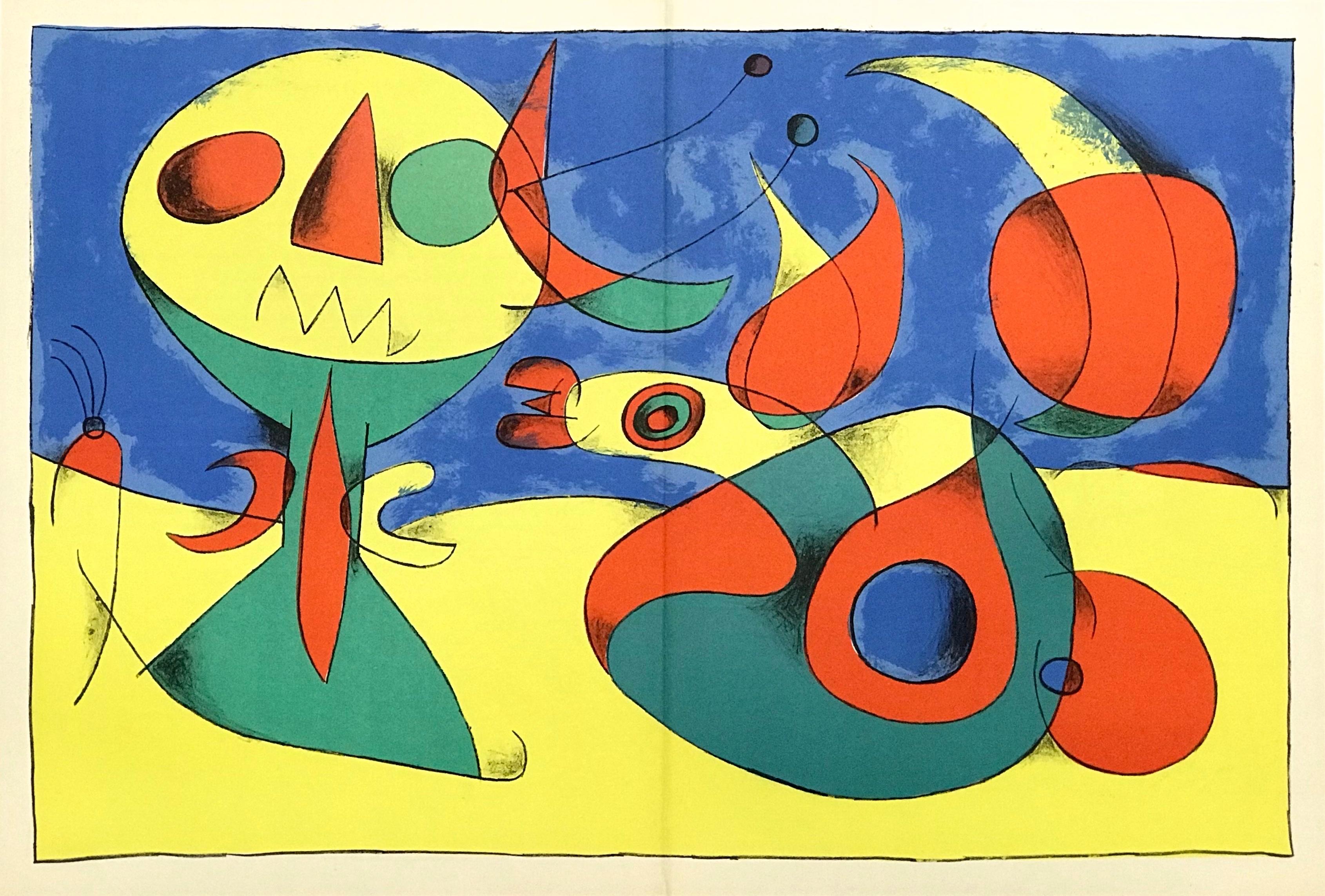 Miró, Composition (Cramer 34; Mourlot 227), Derrière le miroir (after) For Sale 1