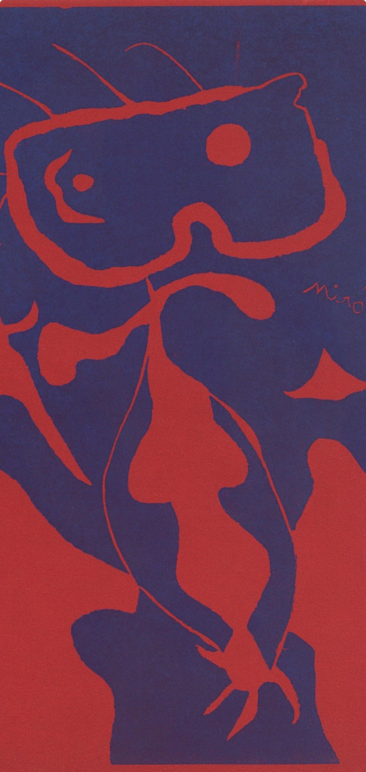 Miró, Composition (Cramer 6 ; Dupin 40 ; Mourlot 1967), XXe Siècle (après) - Print de Joan Miró
