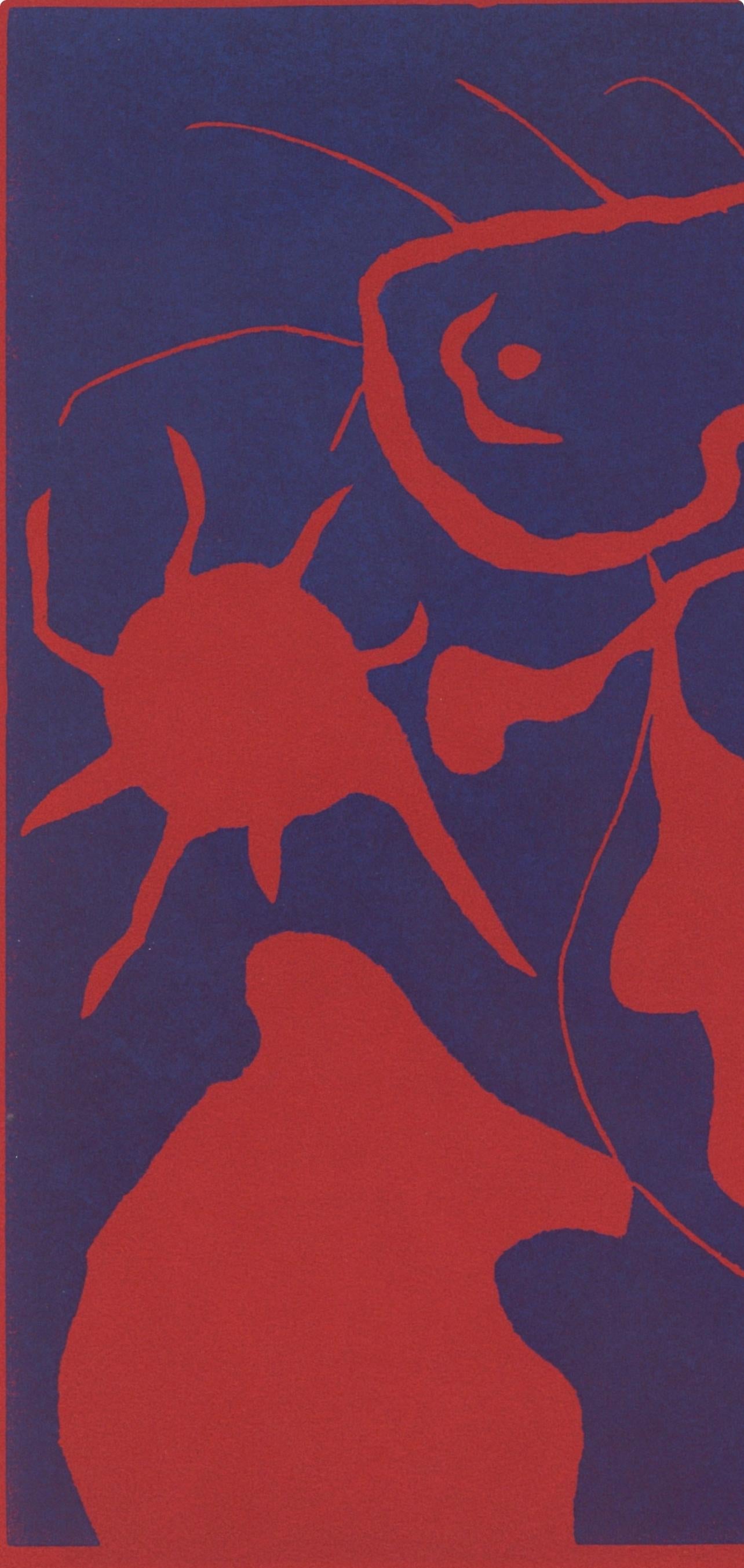 Miró, Composition (Cramer 6 ; Dupin 40 ; Mourlot 1967), XXe Siècle (après) - Surréalisme Print par Joan Miró