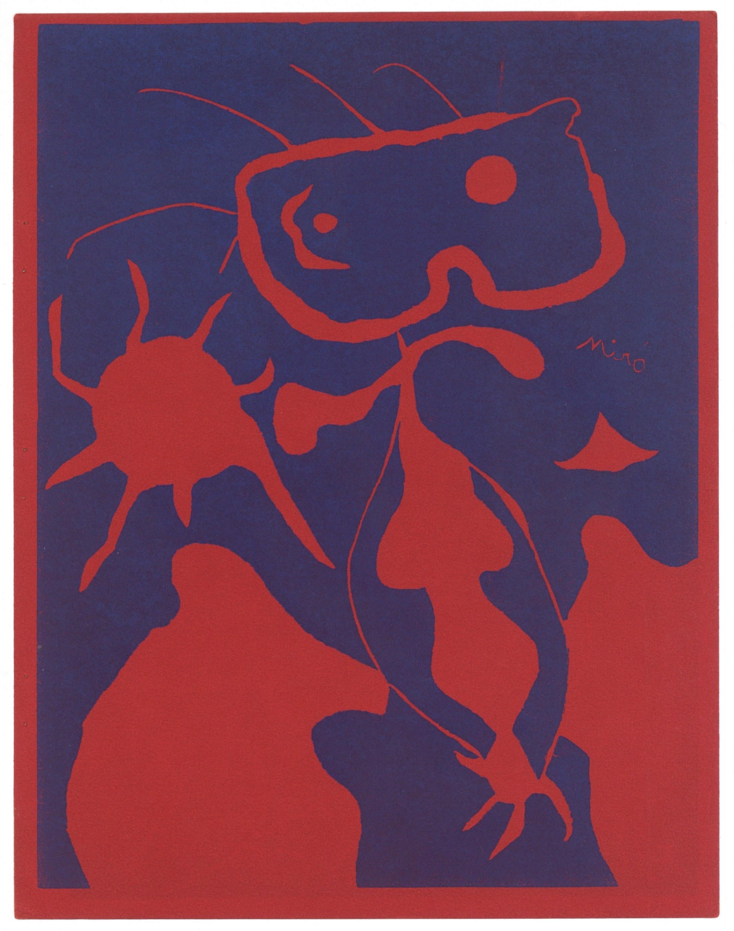 Miró, Composition (Cramer 6 ; Dupin 40 ; Mourlot 1967), XXe Siècle (après) en vente 2
