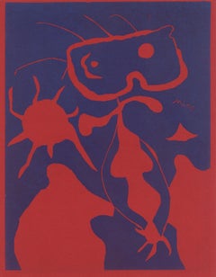 Miró, Komposition (Cramer 6; Dupin 40; Mourlot 1967), XXe Siècle (nach)