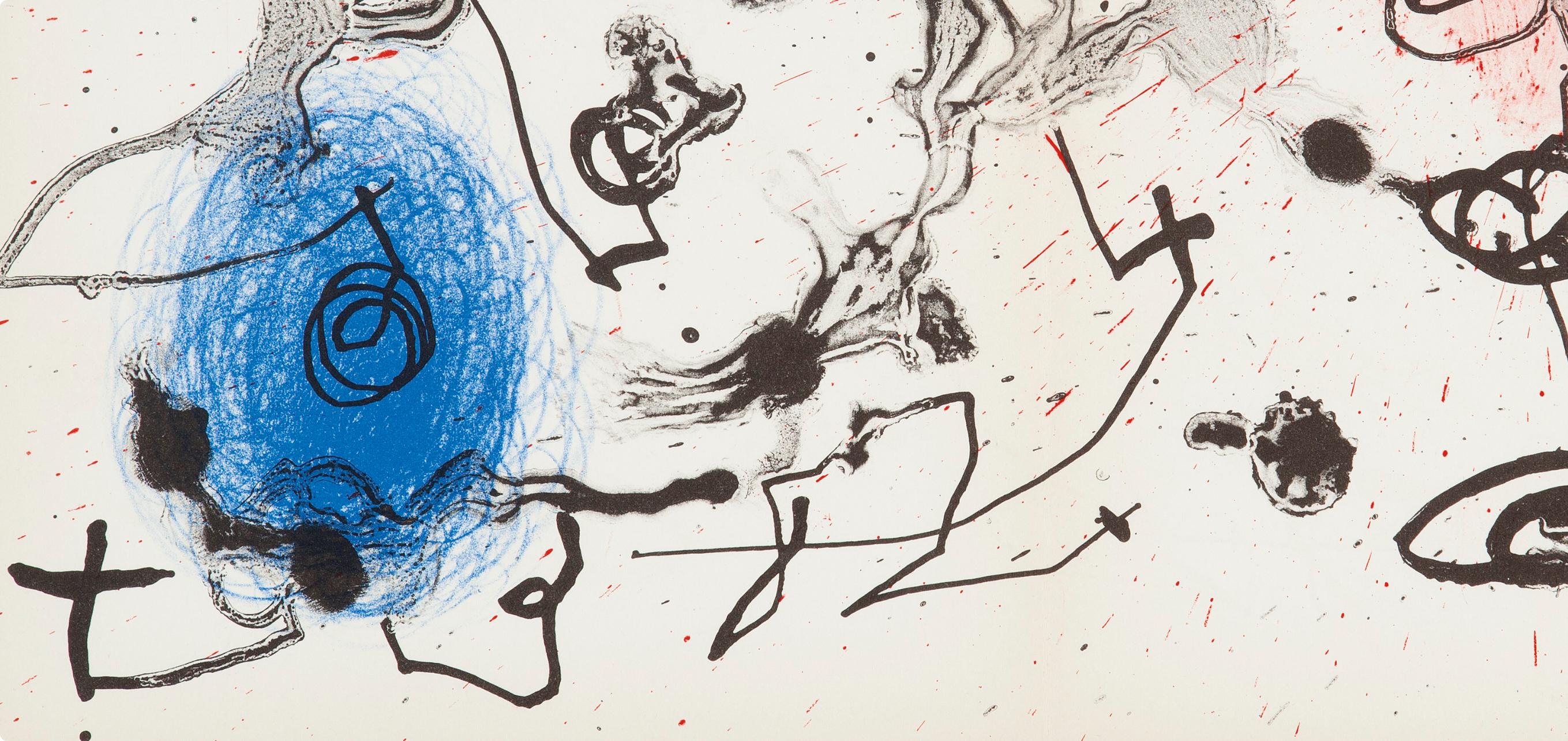 Miró, Composition (Cramer 69; Dupin 292; Mourlot 286-294) (after) - Surrealist Print by Joan Miró