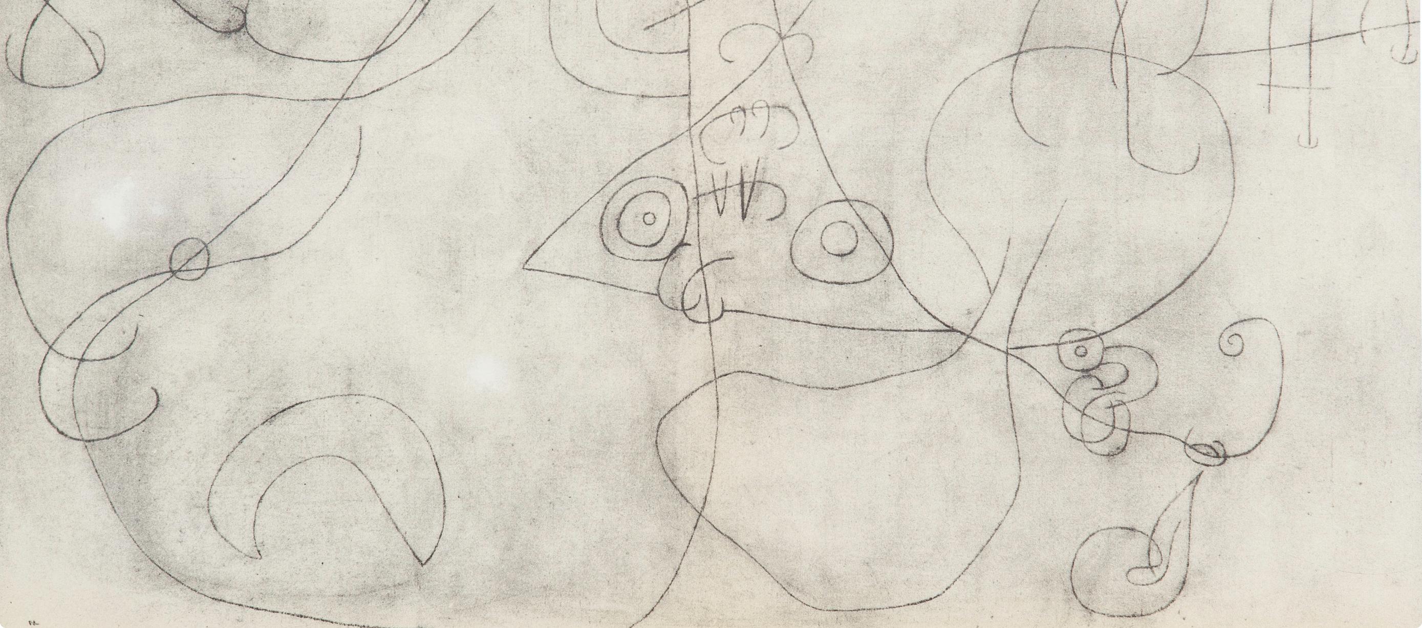 Miró, Composition (Cramer 69; Dupin 292; Mourlot 286-294) (after) - Beige Abstract Print by Joan Miró