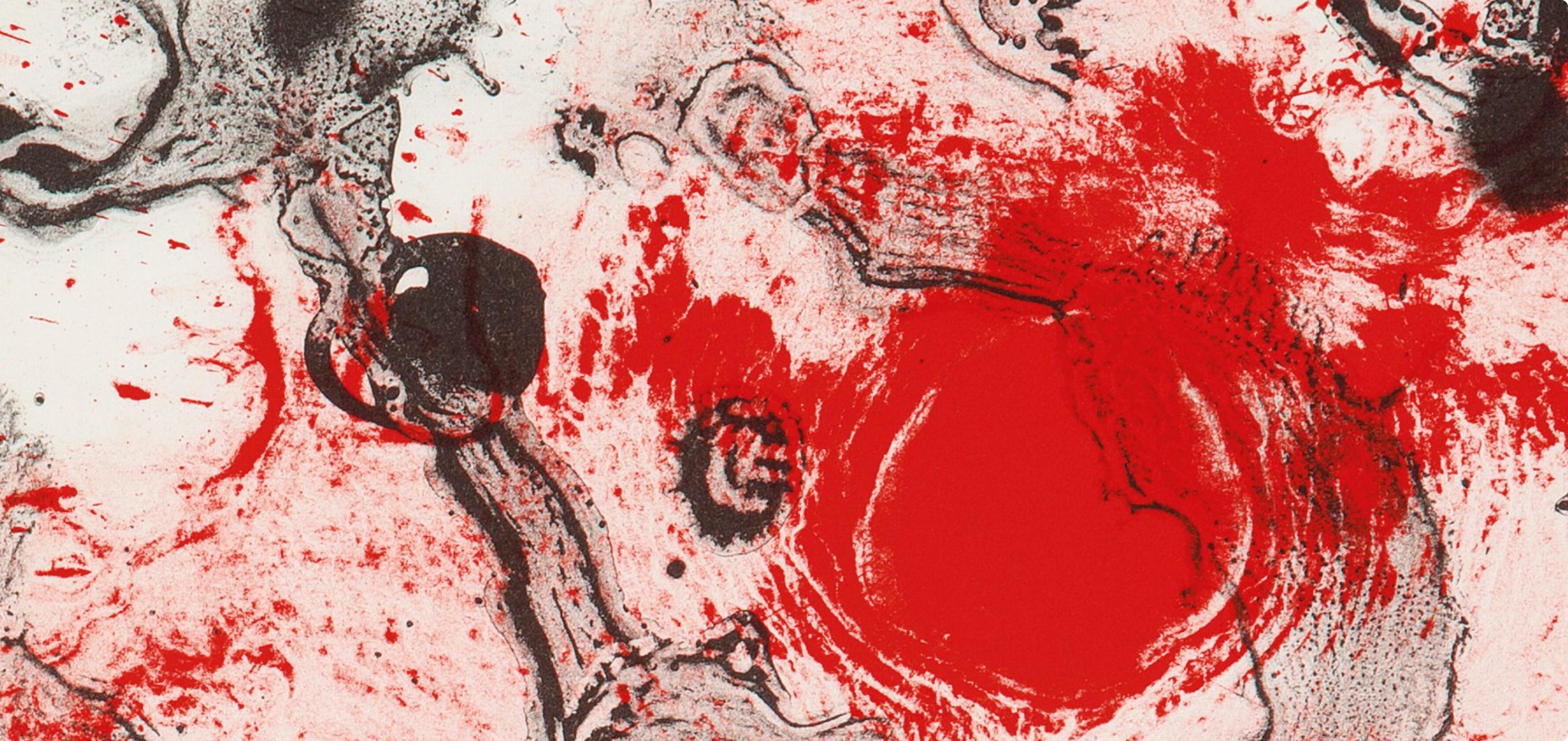 Miró, Composition (Cramer 69; Dupin 292; Mourlot 286-294) (after) - Beige Figurative Print by Joan Miró