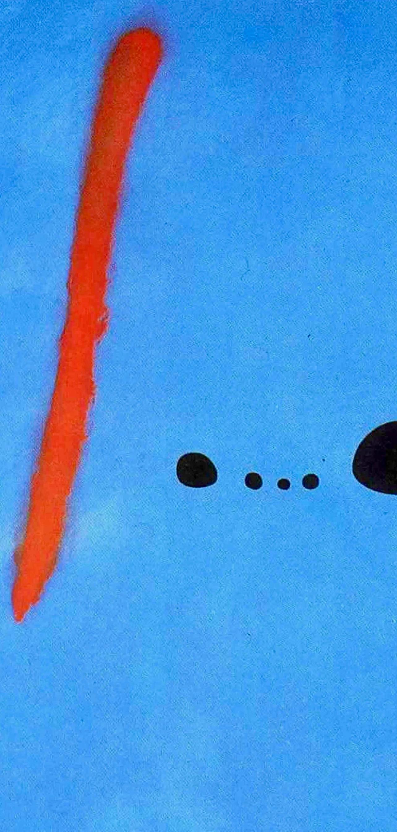 Miró, Composition (Cramer 69; Dupin 292; Mourlot 286-294) (after) - Blue Figurative Print by Joan Miró