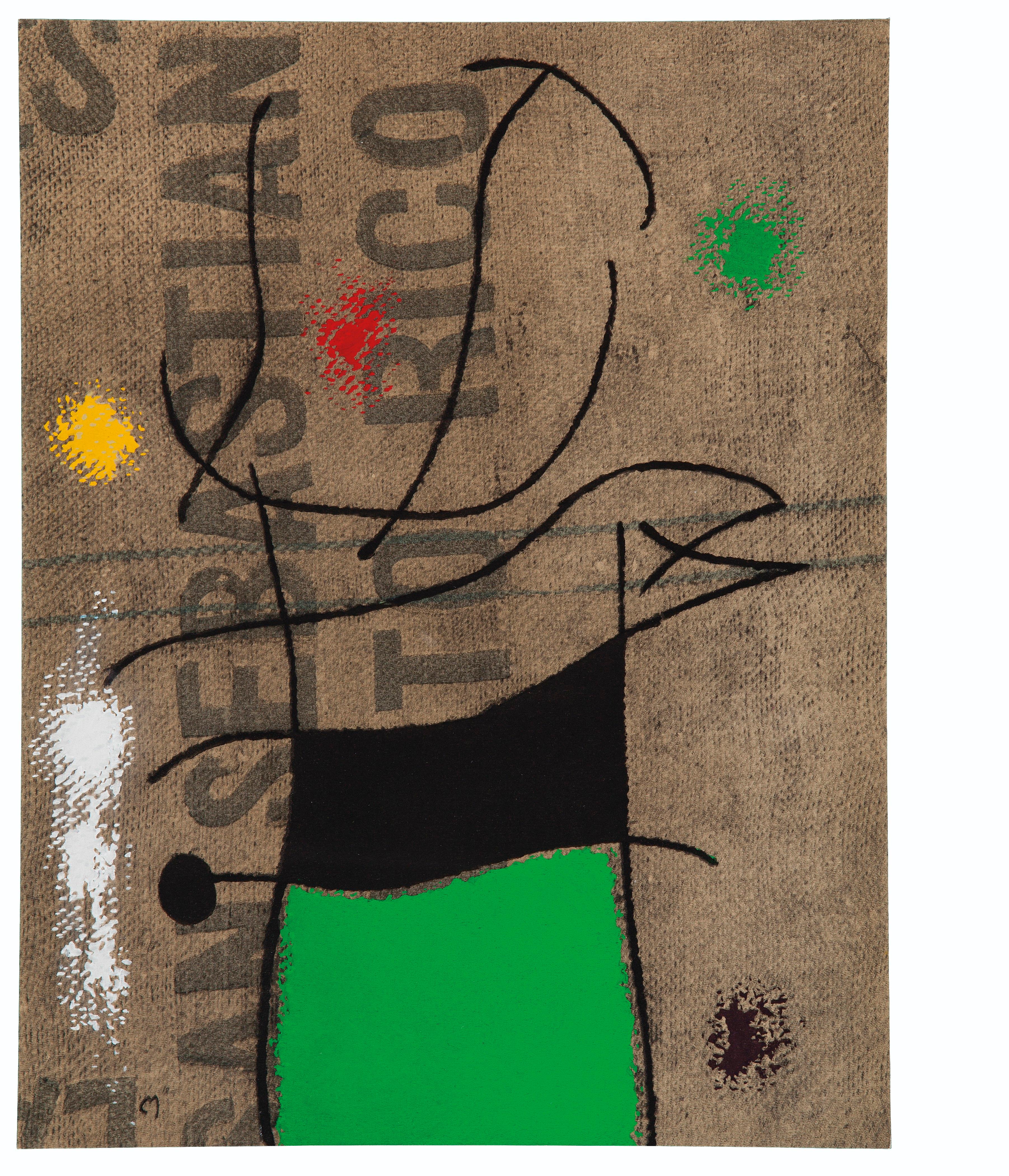 Miró, Composition (Cramer 69; Dupin 292; Mourlot 286-294) (after) For Sale 1