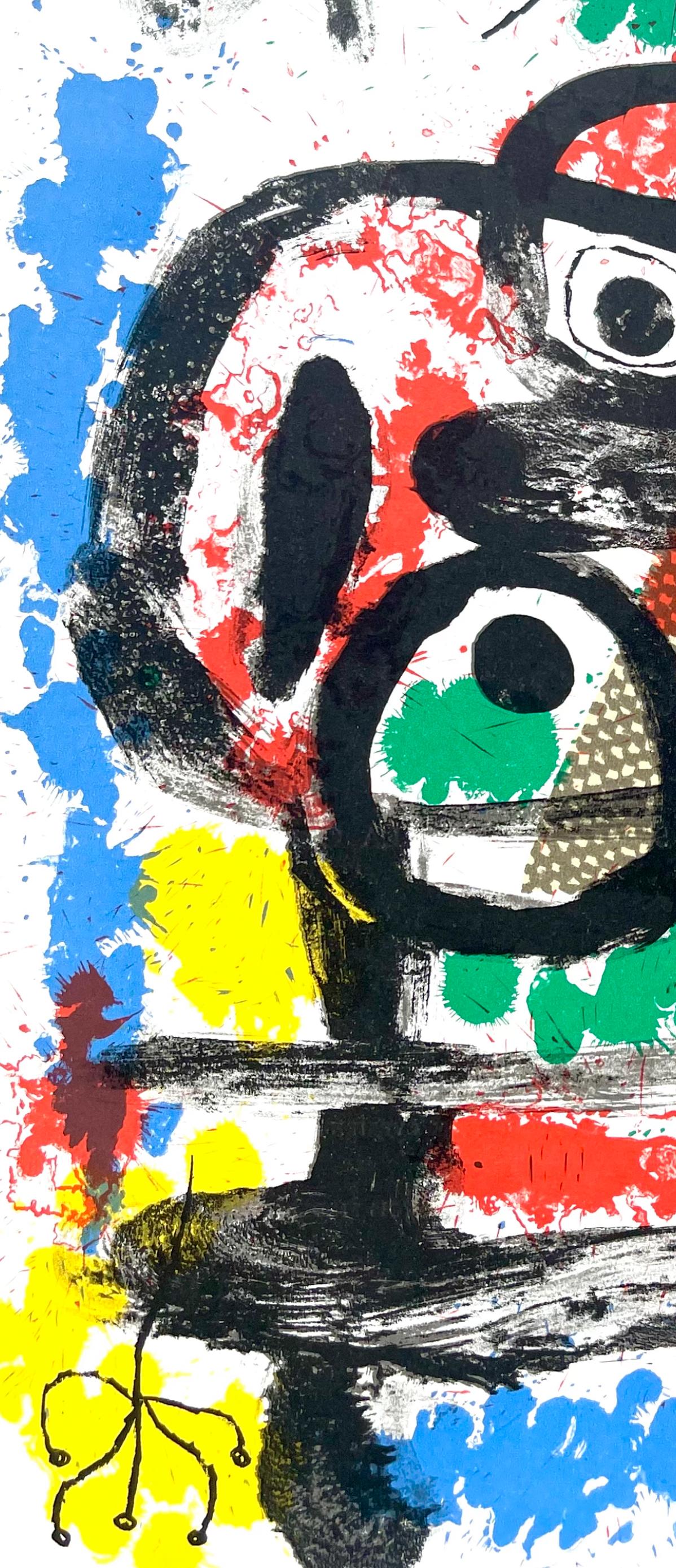 Miró, Composition (Cramer 70; Mourlot 316), Derrière le miroir (after) - Surrealist Print by Joan Miró