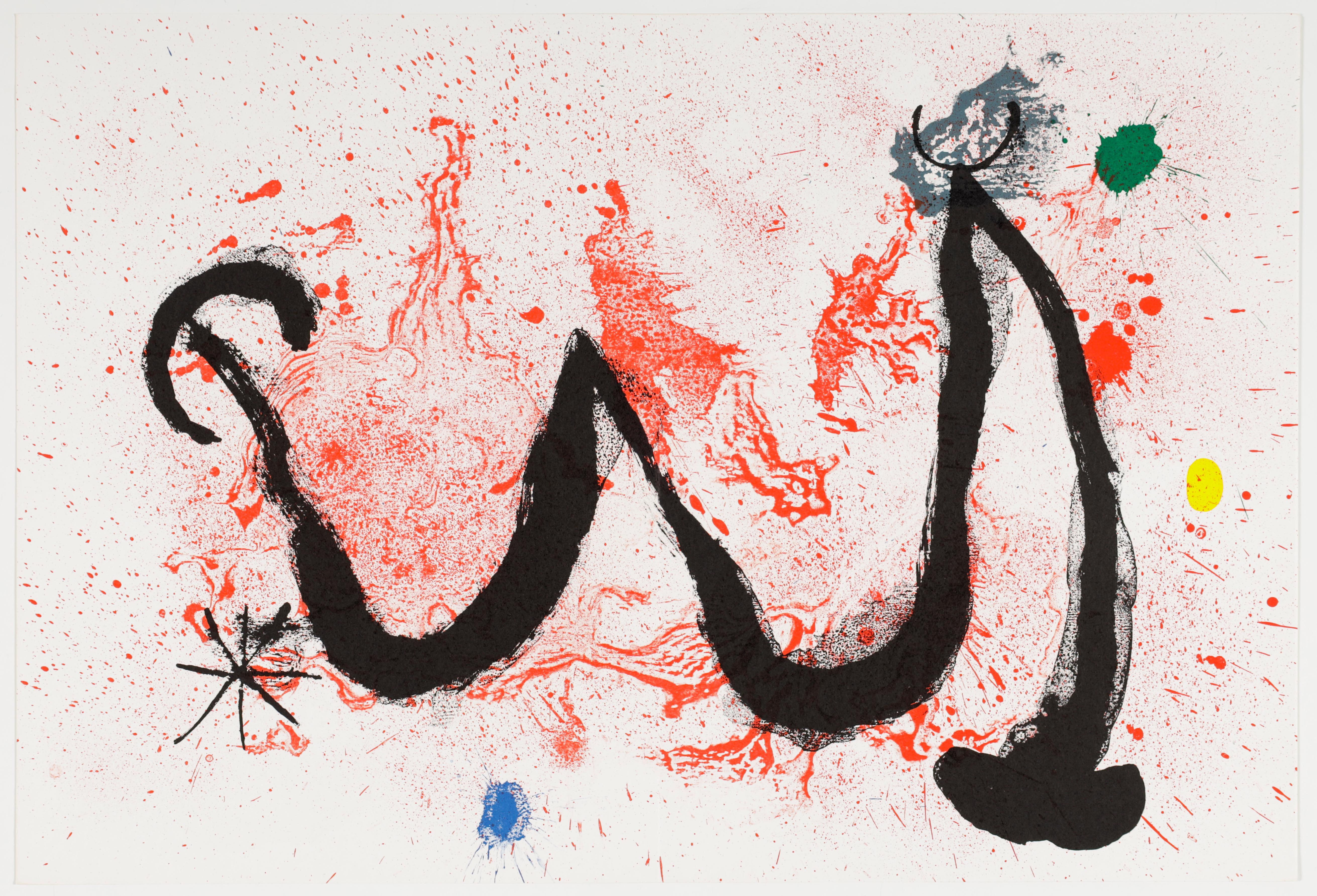 Miró, Composition (Cramer 83 ; Mourlot 341), Derrière le miroir (d'après) en vente 1