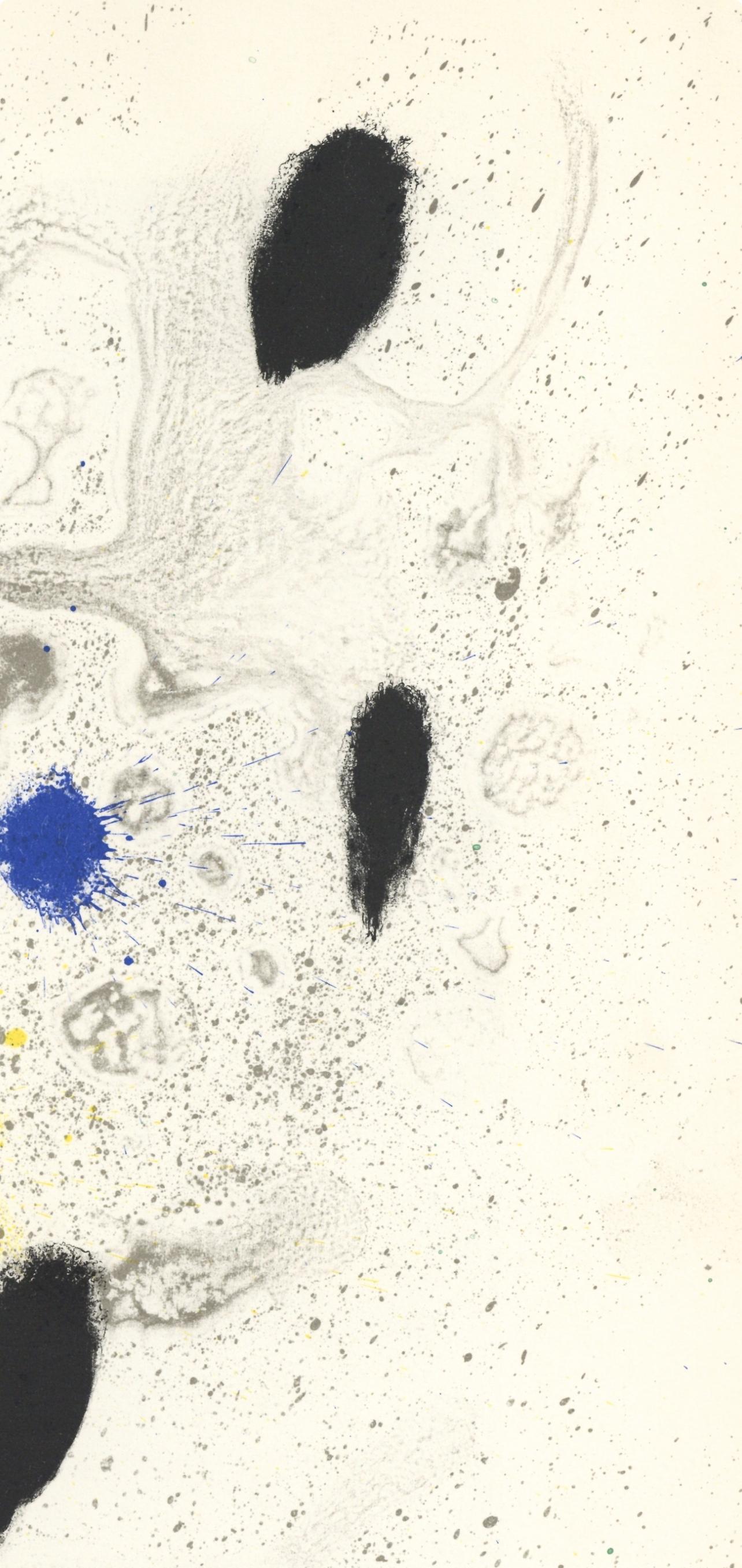 Miró, Composition (Cramer 83 ; Mourlot 343), Derrière le miroir (d'après) - Surréalisme Print par Joan Miró