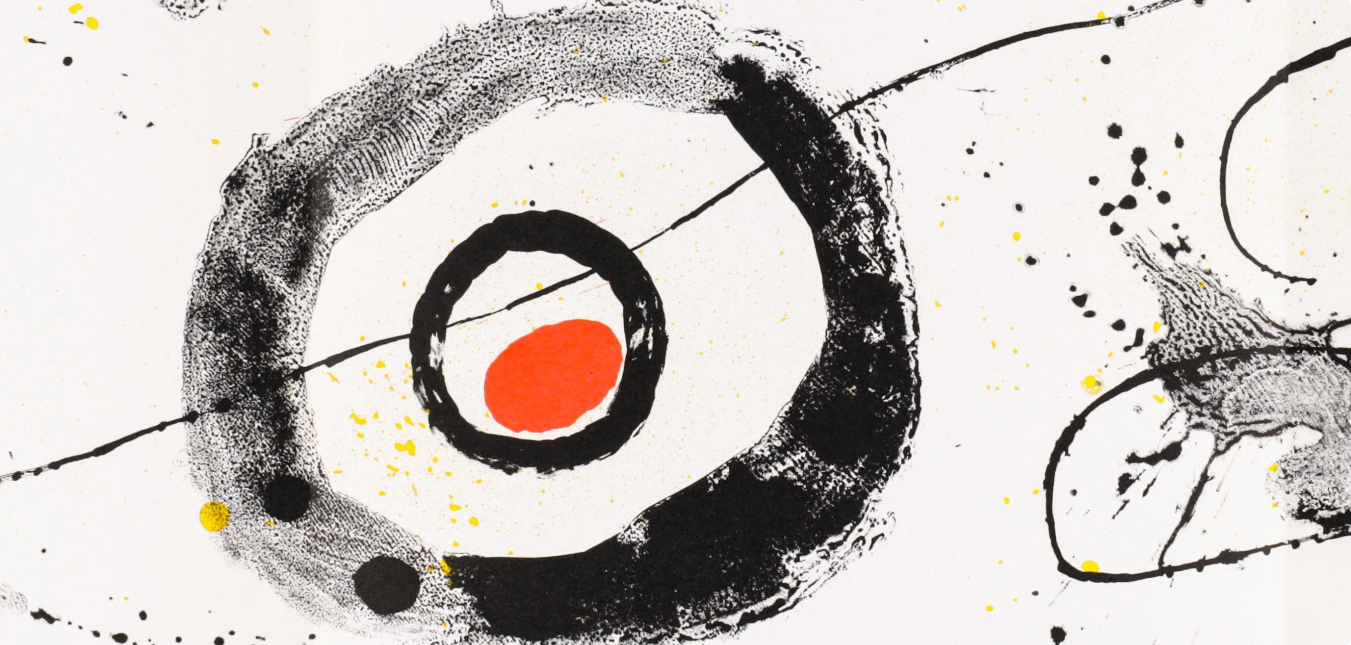 Miró, Composition (Cramer 83 ; Mourlot 344), Derrière le miroir (d'après) - Print de Joan Miró