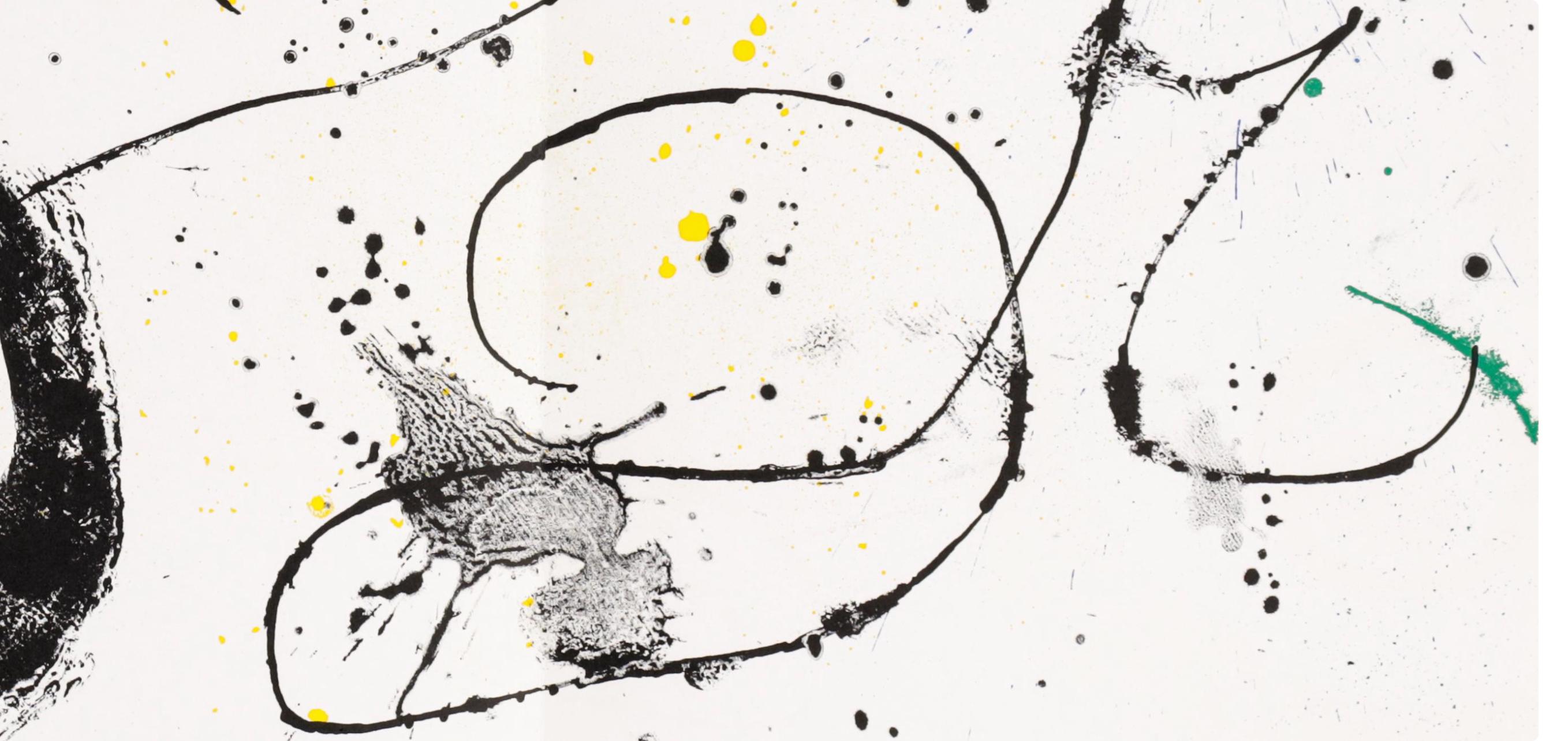 Miró, Composition (Cramer 83 ; Mourlot 344), Derrière le miroir (d'après) - Surréalisme Print par Joan Miró