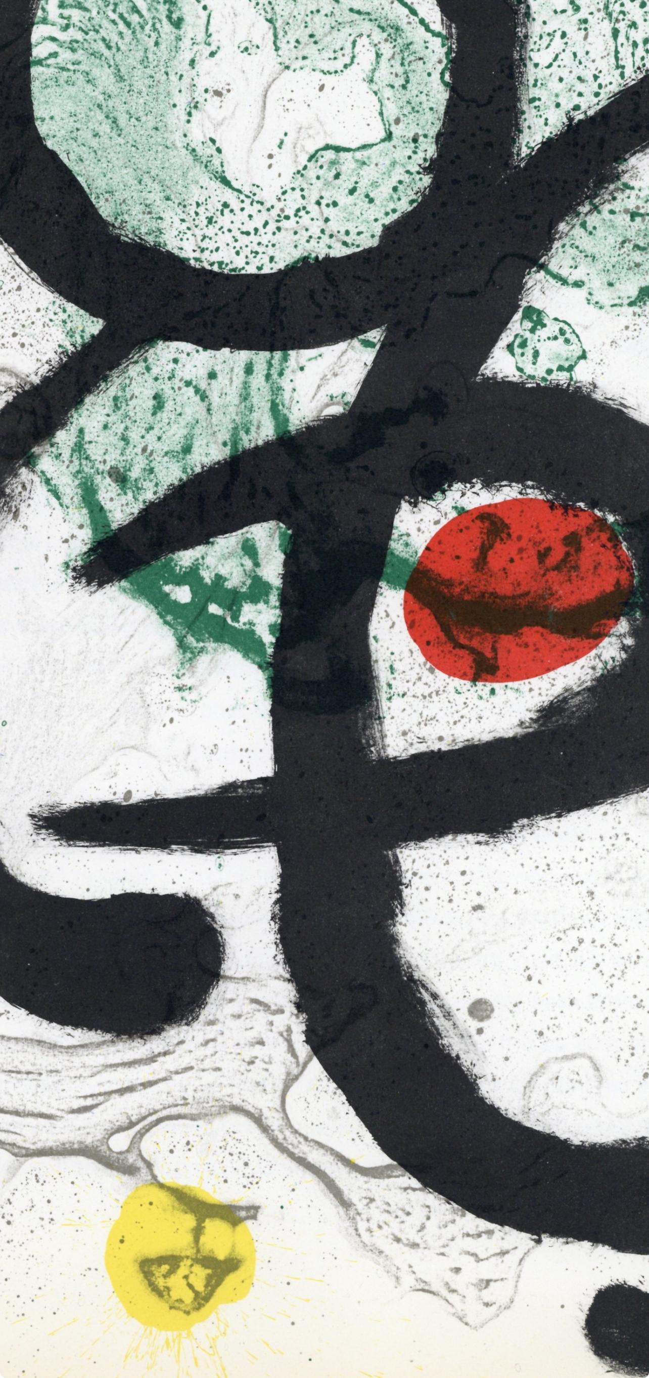 Miró, Komposition (Cramer 83; Mourlot 345), Derrière le miroir (nach) (Surrealismus), Print, von Joan Miró
