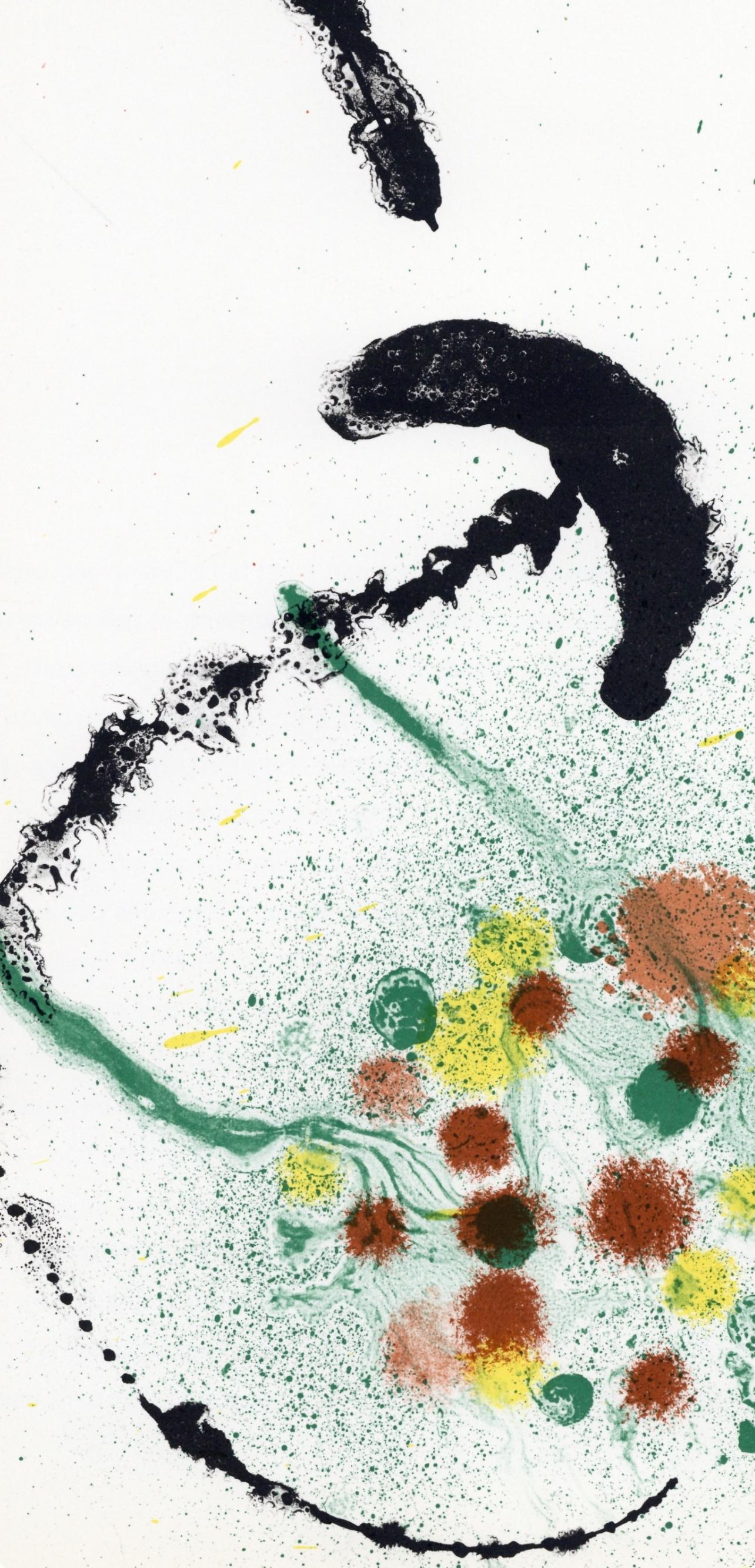 Miró, Composition (Cramer 83 ; Mourlot 346), Derrière le miroir (d'après) - Print de Joan Miró