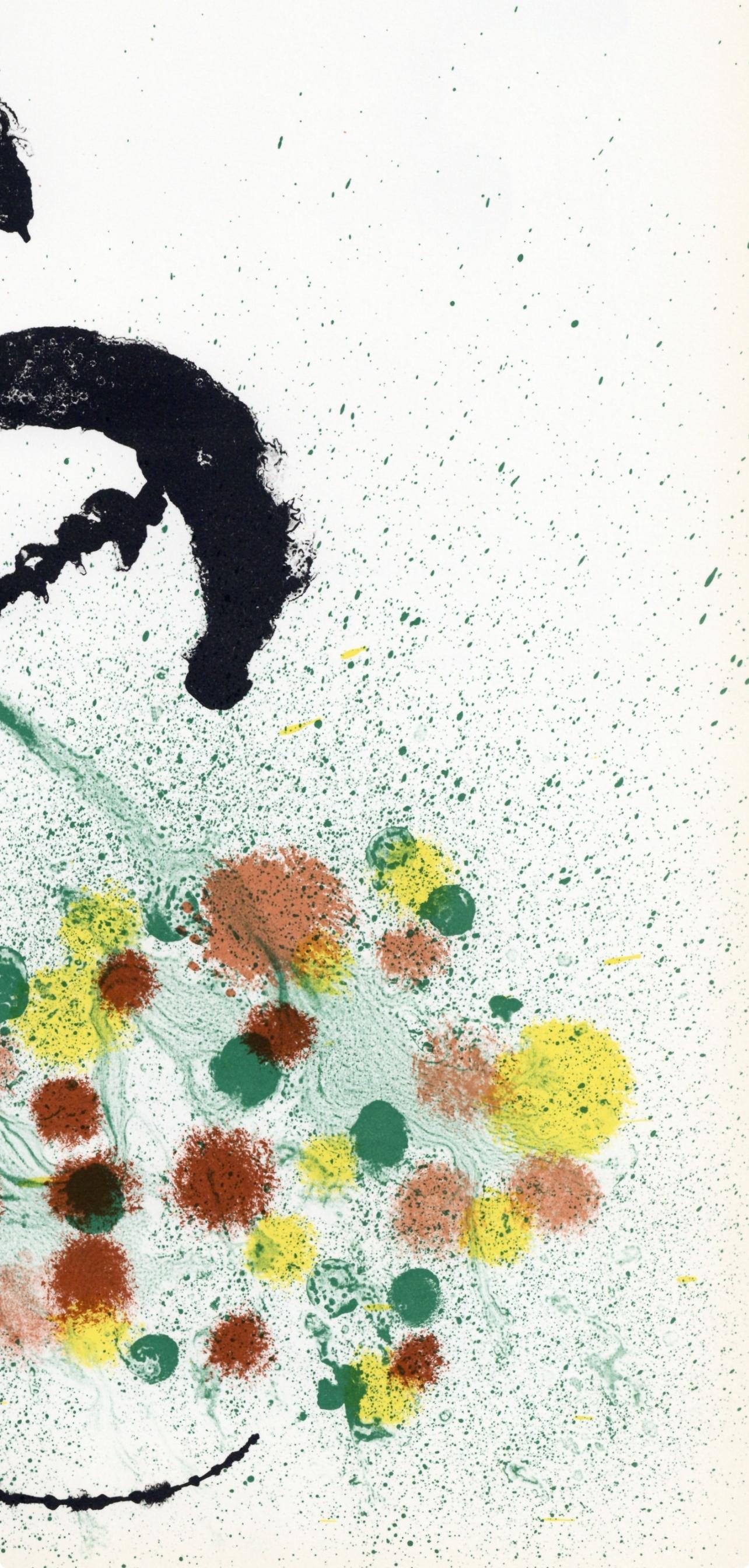 Miró, Composition (Cramer 83 ; Mourlot 346), Derrière le miroir (d'après) - Surréalisme Print par Joan Miró