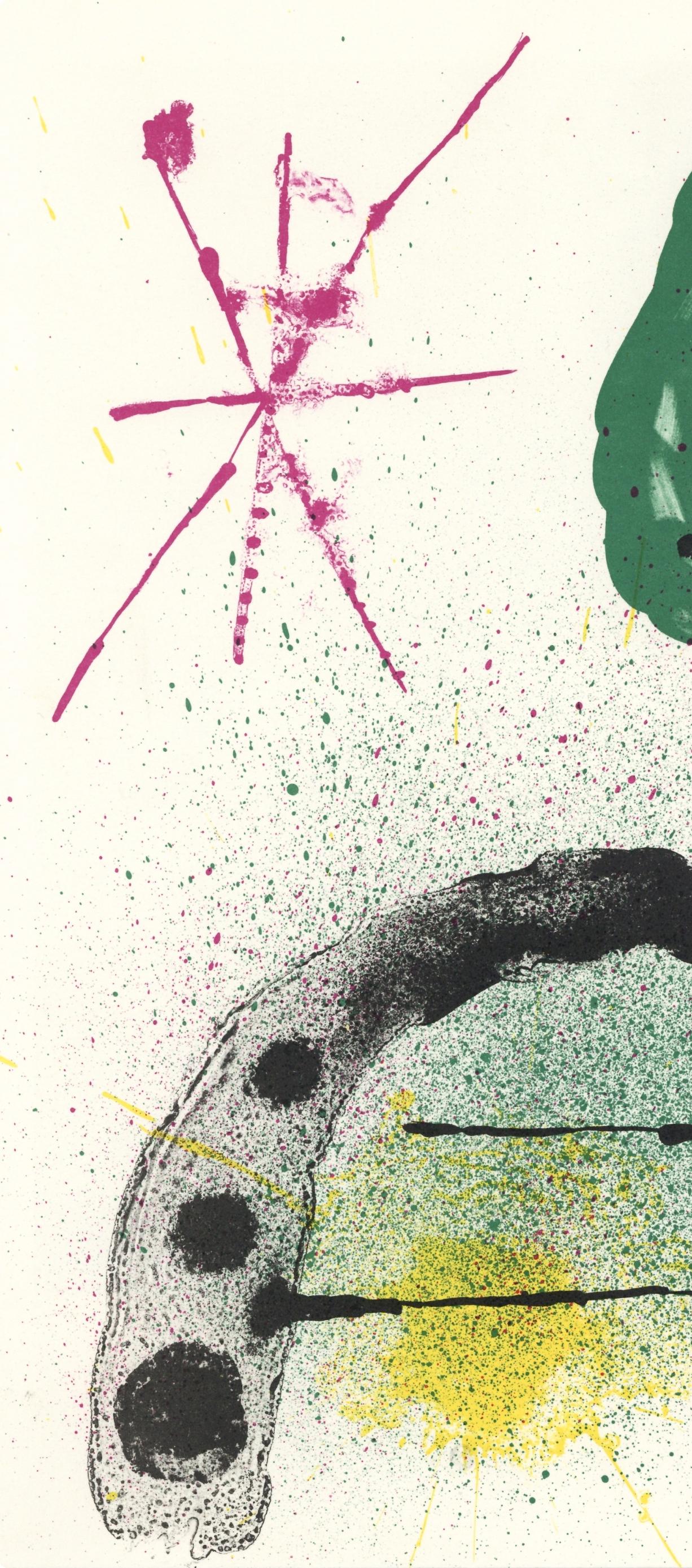Miró, Composition (Cramer 83; Mourlot 347), Derrière le miroir (after) - Surrealist Print by Joan Miró