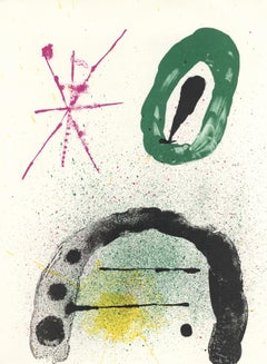 Miró, Composition (Cramer 83 ; Mourlot 347), Derrière le miroir (d'après)