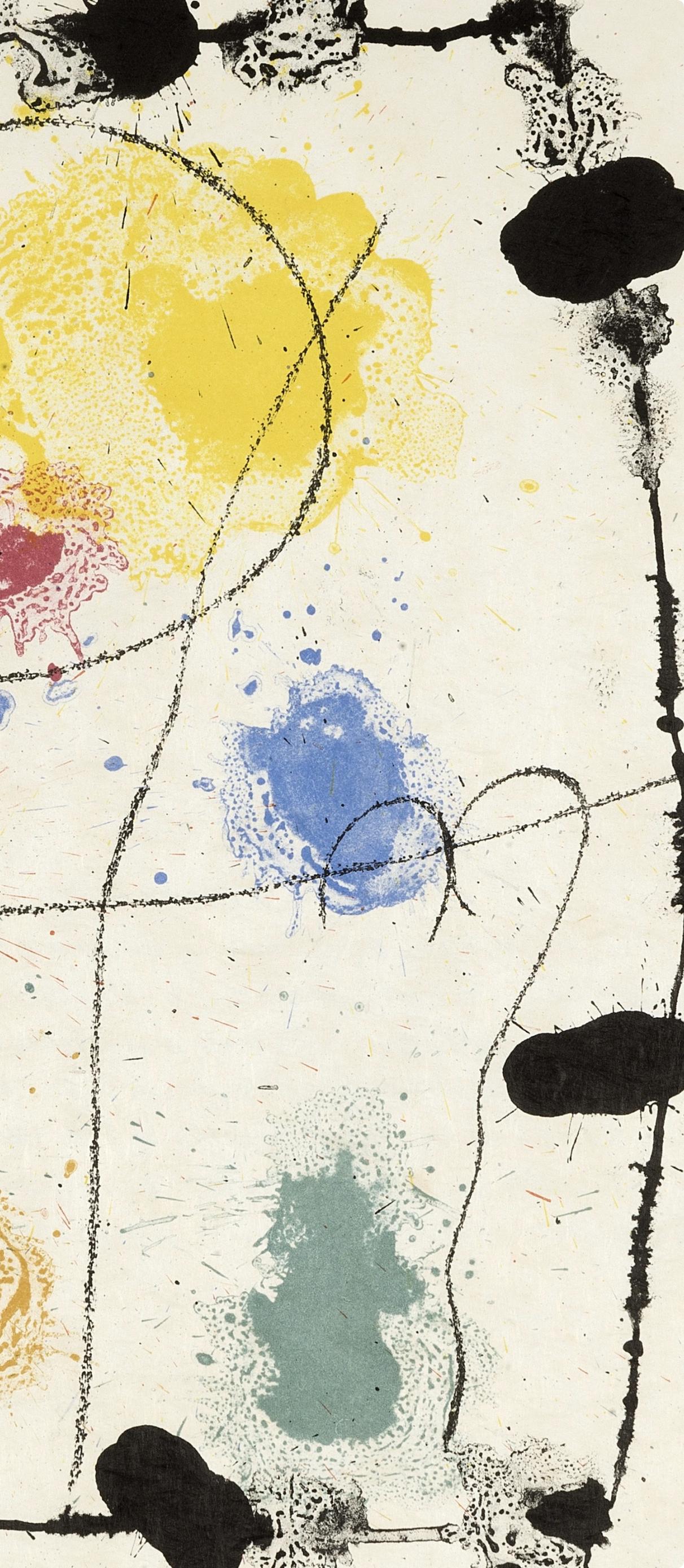 Miró, Composition (Cramer 85 ; Mourlot 353), XXe Siècle (après) - Blanc Abstract Print par Joan Miró