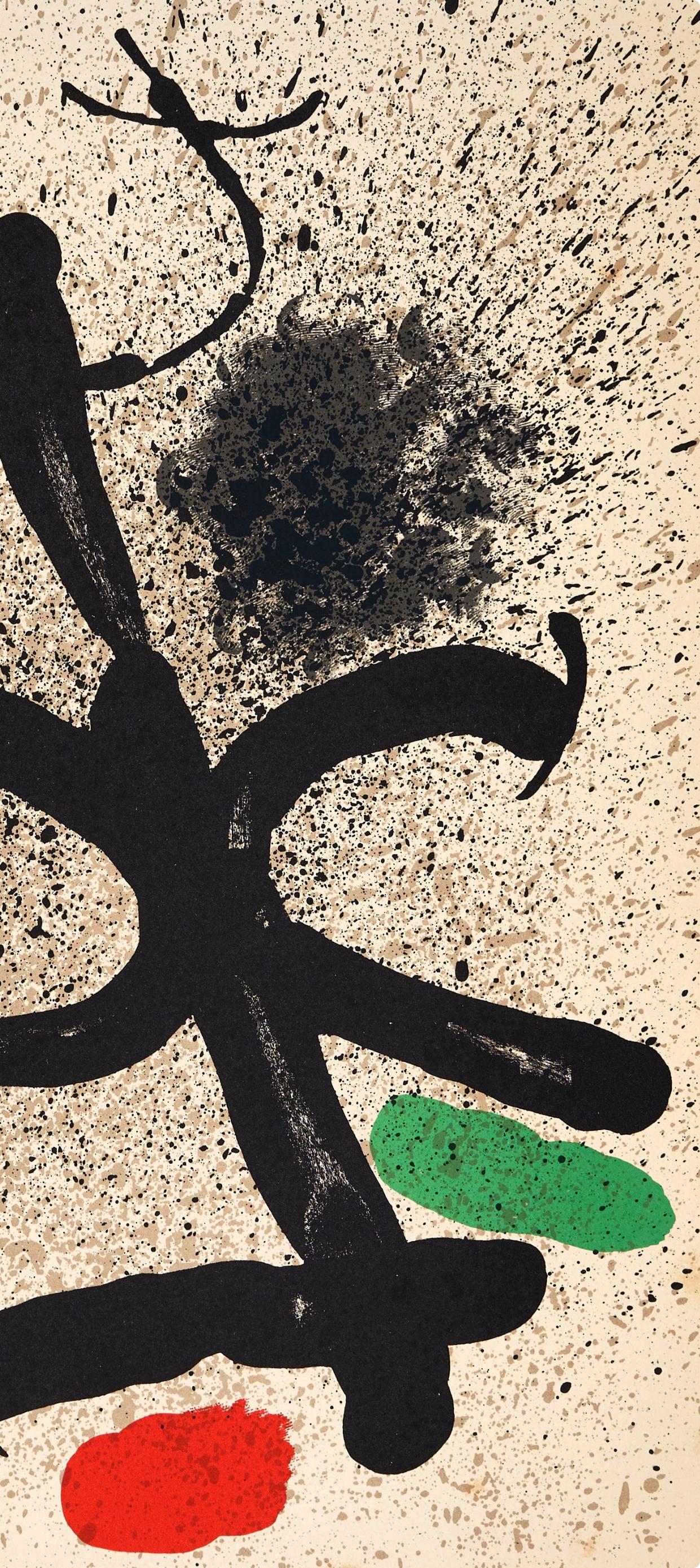 Miró, Composition (Mourlot 745), Derrière le miroir (d'après) - Print de Joan Miró