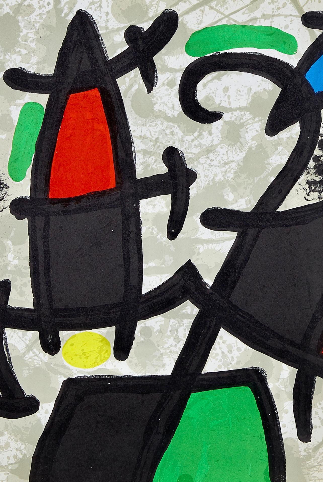 Miró, Composition, Derrière le miroir (after) - Print by Joan Miró
