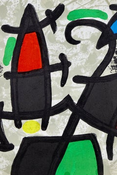 Joan Miro, The Comedy of Art, from Derriere le miroir, 1970