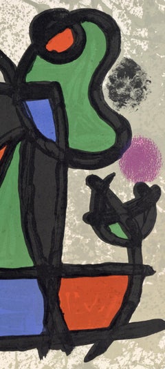Joan Miro, The Great Figure, from Derriere le miroir, 1970