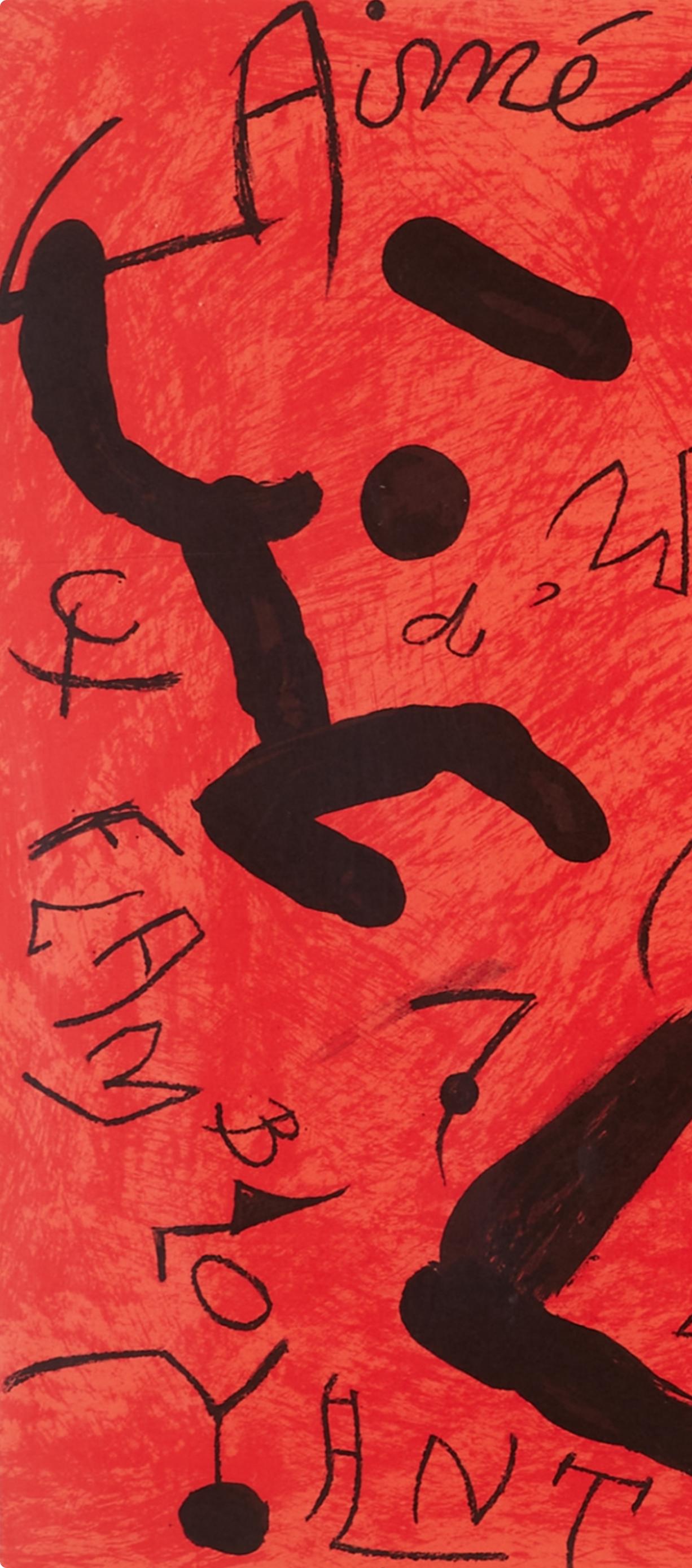 Miró, Composition, Derrière le miroir (after) - Print by Joan Miró